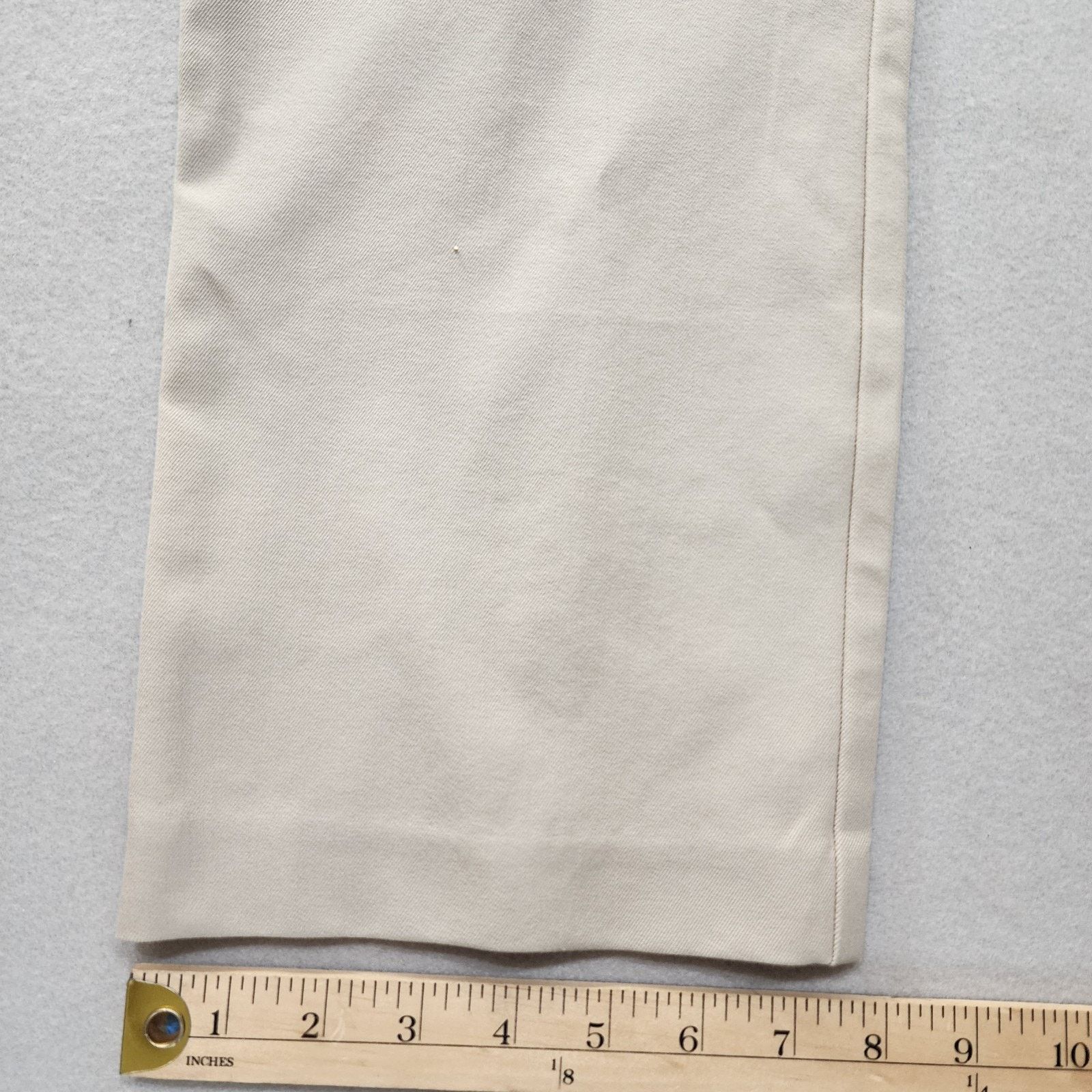 Chicos Chico's Original Straight Leg Trousers Women Size 10 Tan New Size 32" / US 10 / IT 46 - 7 Thumbnail