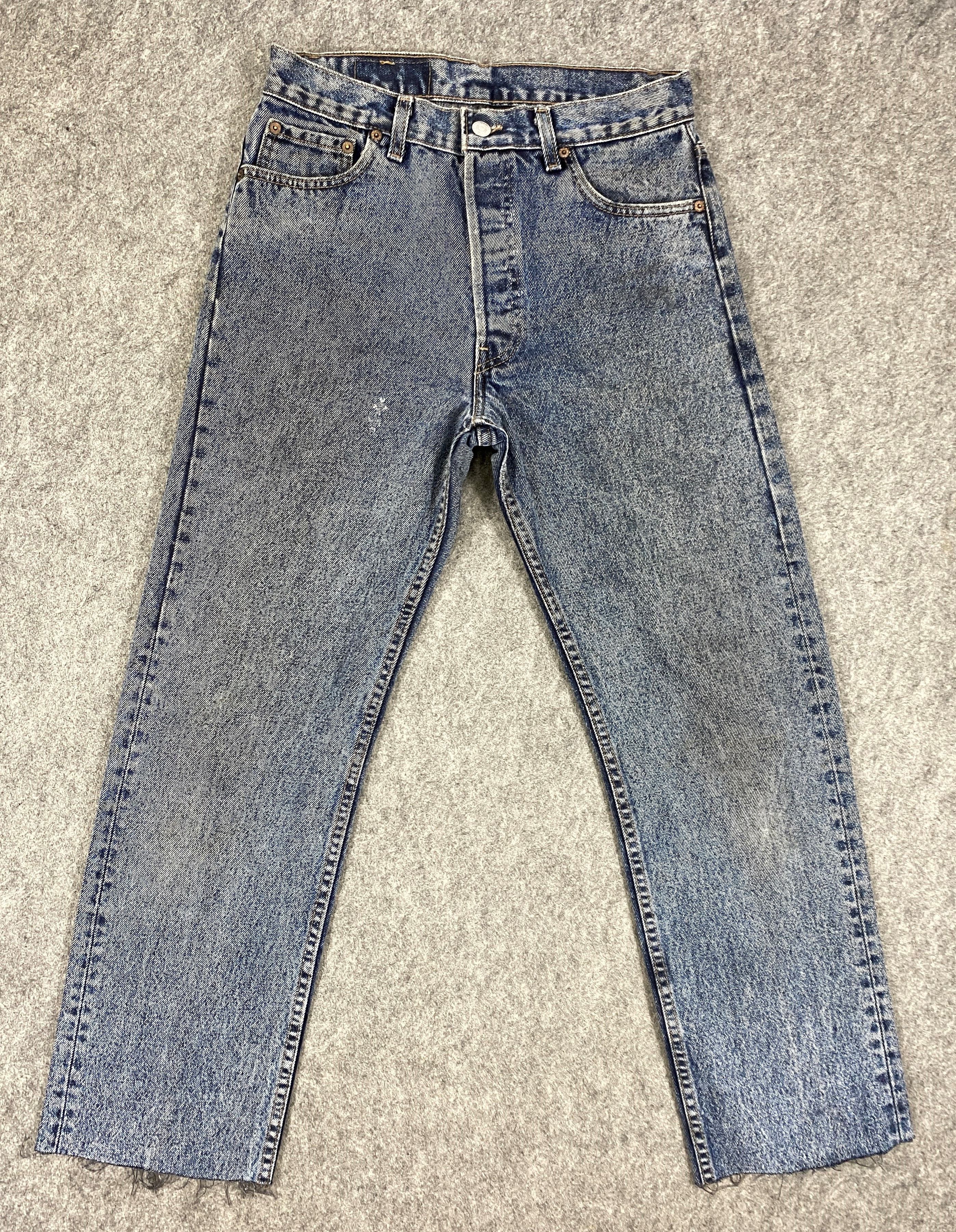 image of Distressed Denim x Levis Blue Vintage Levis 501 Jeans 28X27 - Jn3142, Men's
