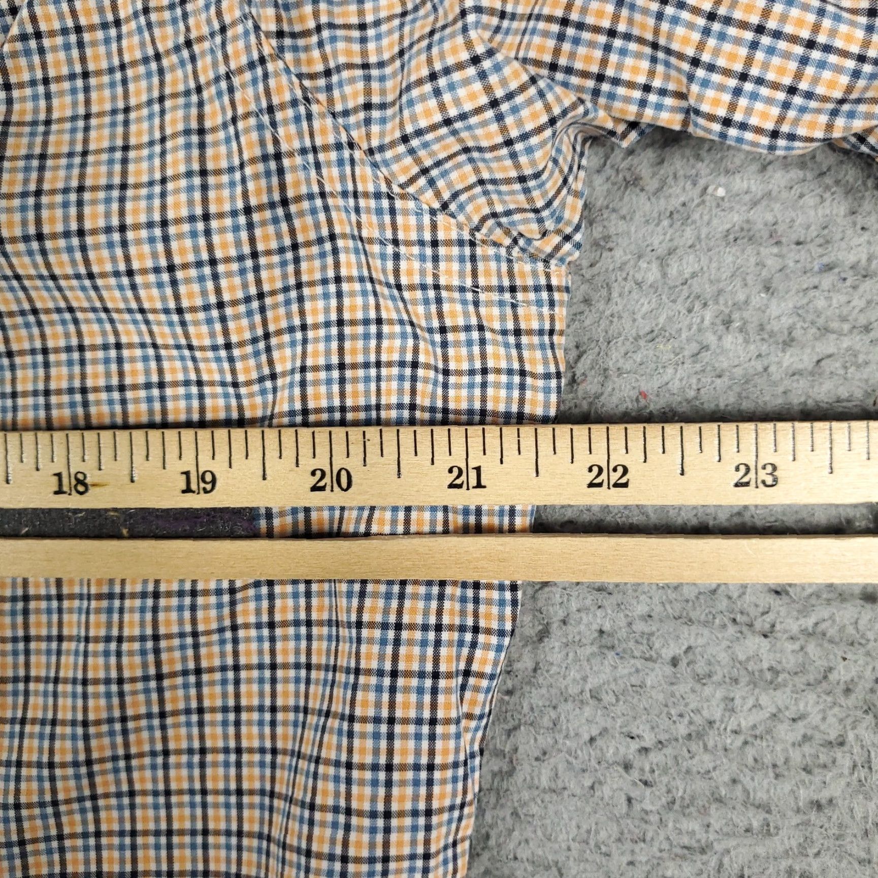 Banana Republic Banana Republic Shirt Mens M Yellow Blue Plaid Button-Up Long Sleeve Casual Formal Size US M / EU 48-50 / 2 - 5 Thumbnail