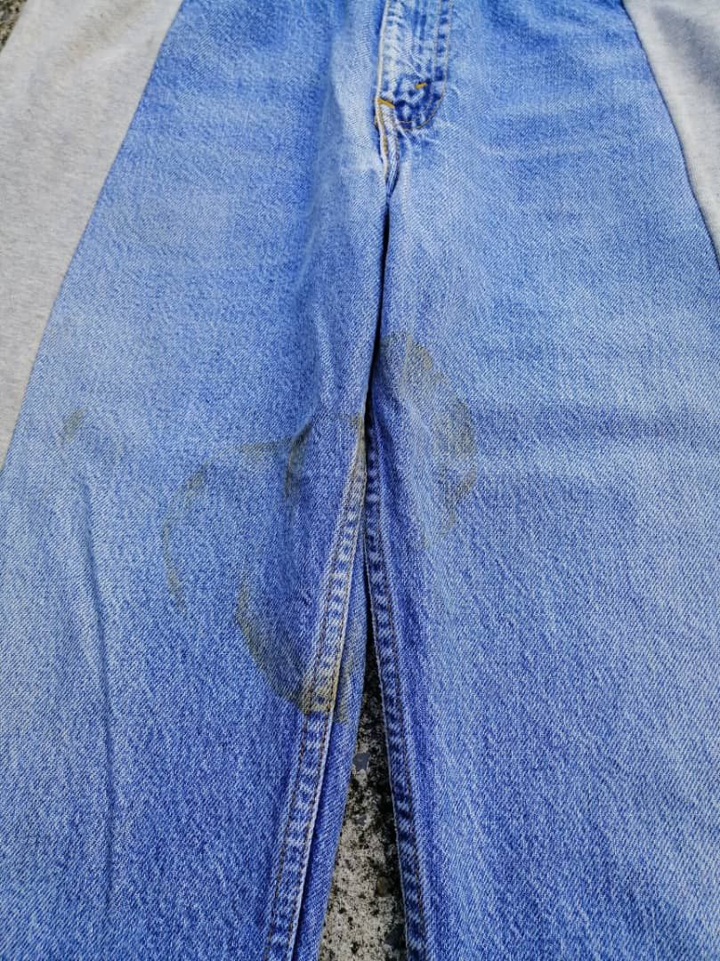 Levi's × Levi's Vintage Clothing Levi's 505 Regular Fit Straight Leg Custom Nike Pants Jeans Size US 30 / EU 46 - 3 Thumbnail