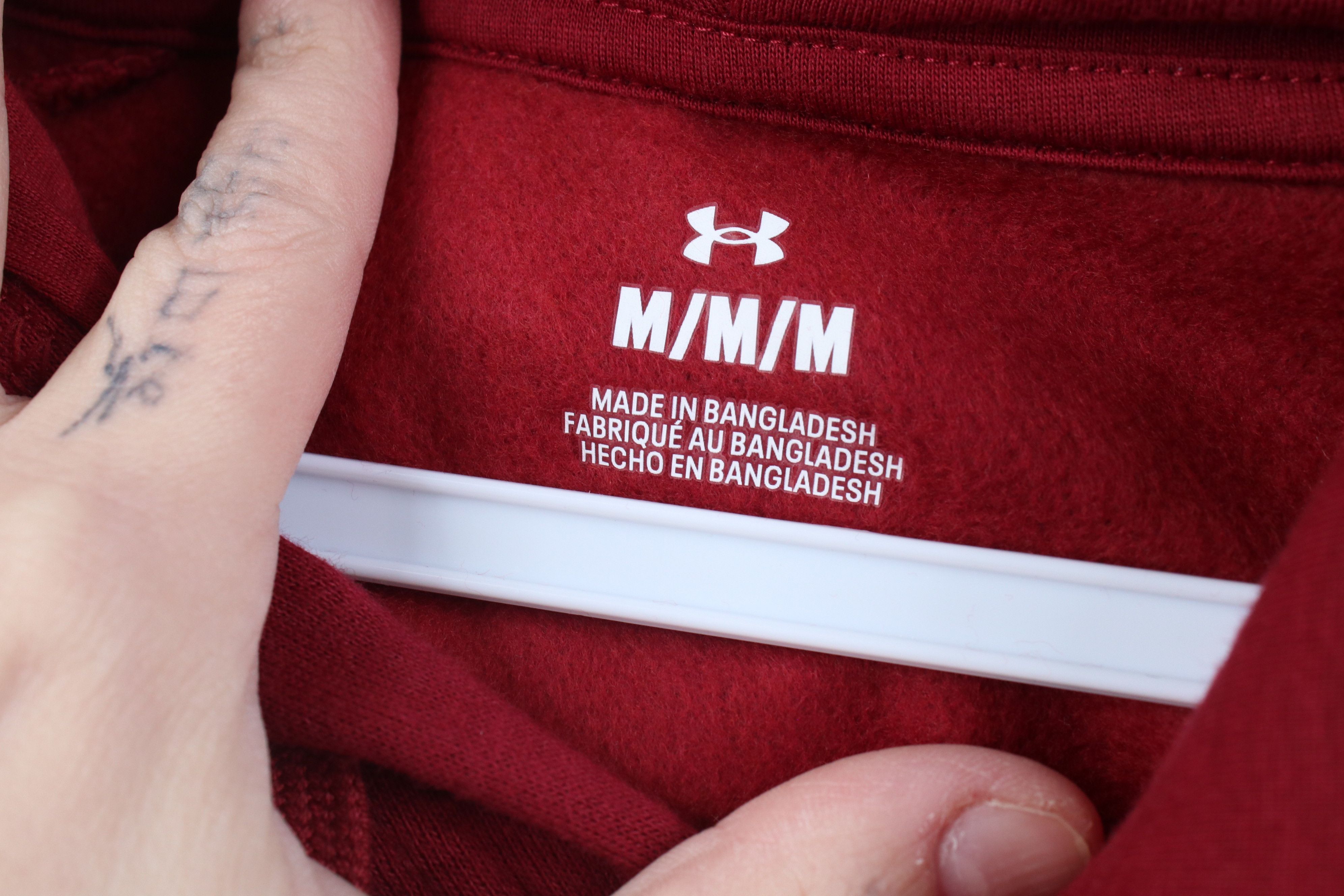 Under Armour New Under Armour Spell Out Big Logo Hoodie Sweatshirt Red Size US M / EU 48-50 / 2 - 7 Thumbnail