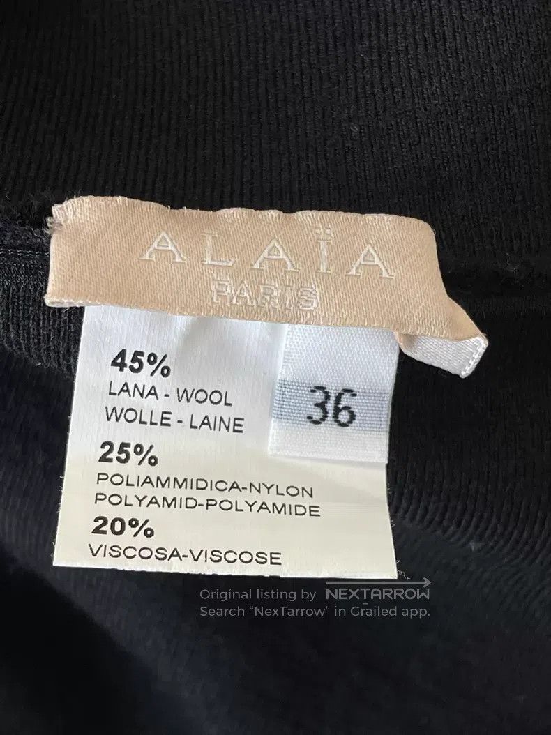 Alaia Alaia Black and Red Long Sleeve Dress Size XS / US 0-2 / IT 36-38 - 3 Thumbnail