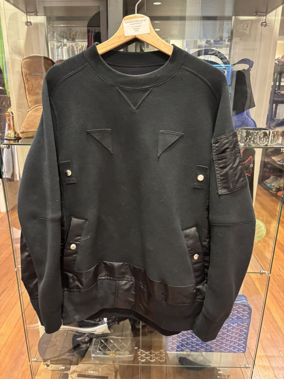 Sacai Sacai Nylon Twill C Sponge Sweat Pullover Size US M / EU 48-50 / 2 - 1 Thumbnail