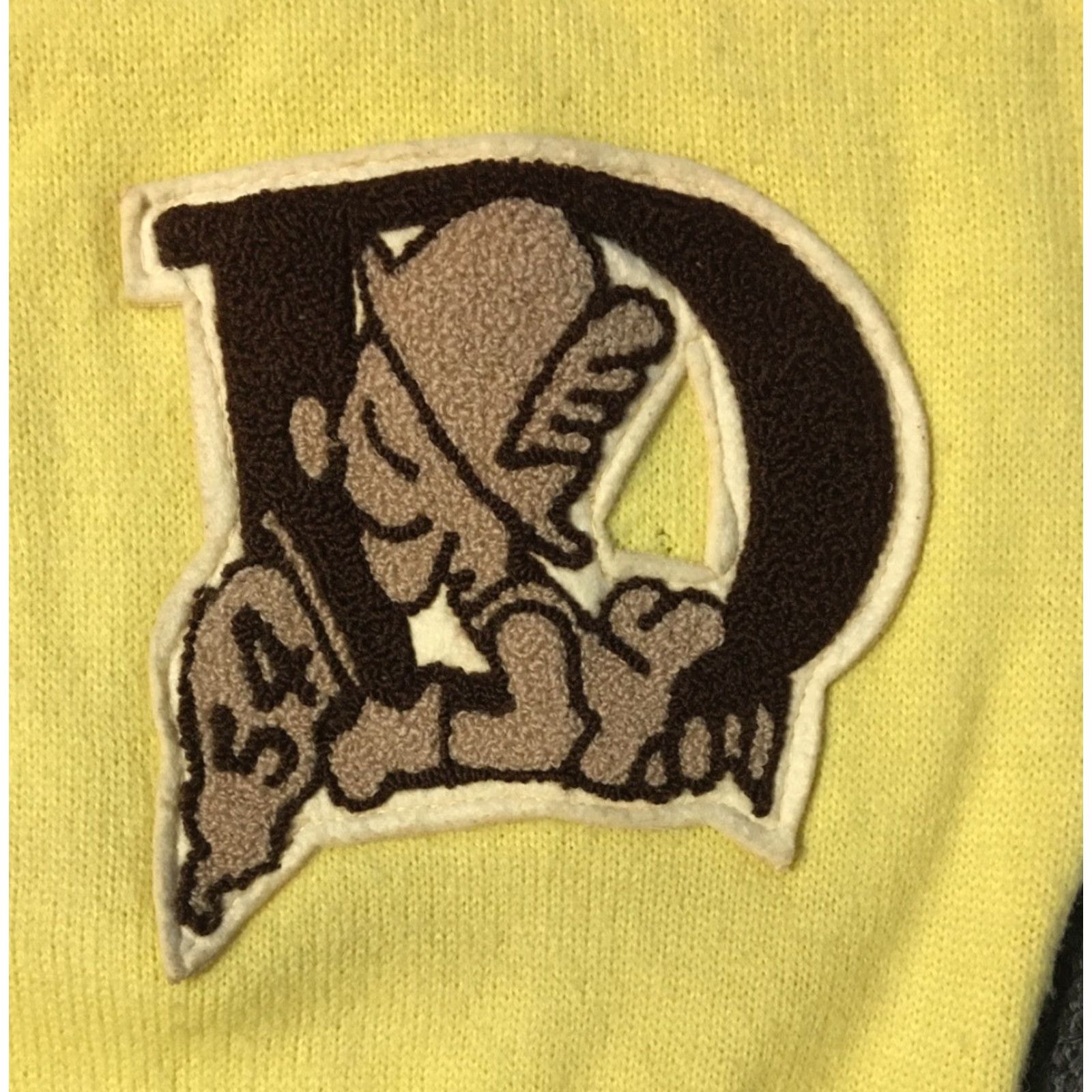 Vintage VINTAGE Track & Field Shirt S/M USA 1950s Yellow Wool Knit Letterman Sweater Varsity Cheerleader Men’s Boys Girls? Size S / US 4 / IT 40 - 2 Thumbnail