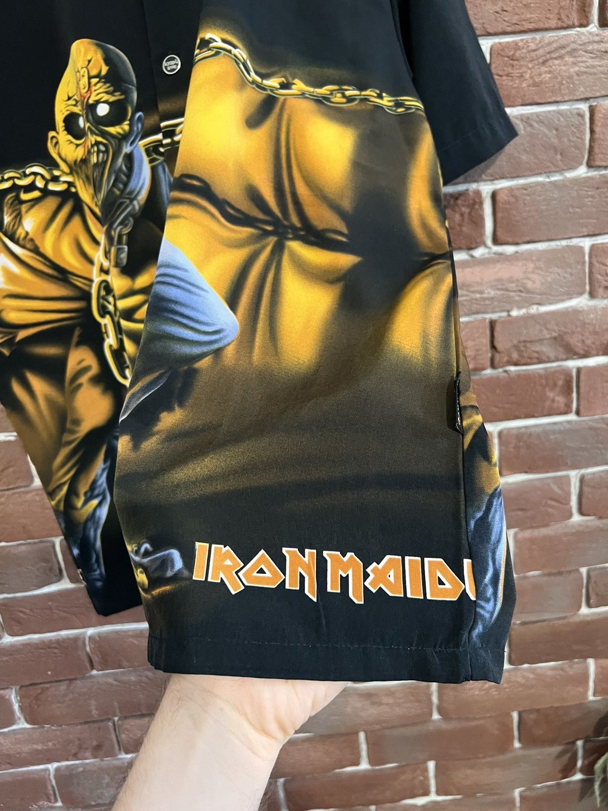 Dragonfly Rare Vintage 90s Iron Maiden Band Button-up shirt Dragonfl Size US M / EU 48-50 / 2 - 3 Thumbnail