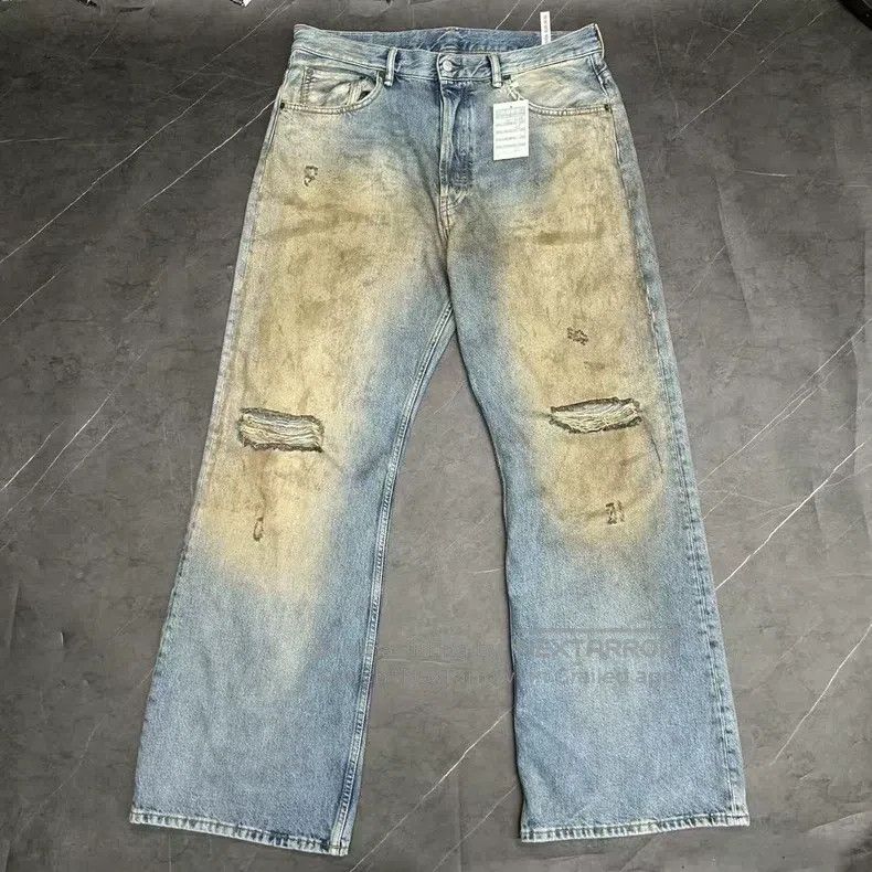 Acne Studios Acne Studios SS25 Denim Series Mud Dye Ruined Jeans Size US 32 / EU 48 - 1 Thumbnail