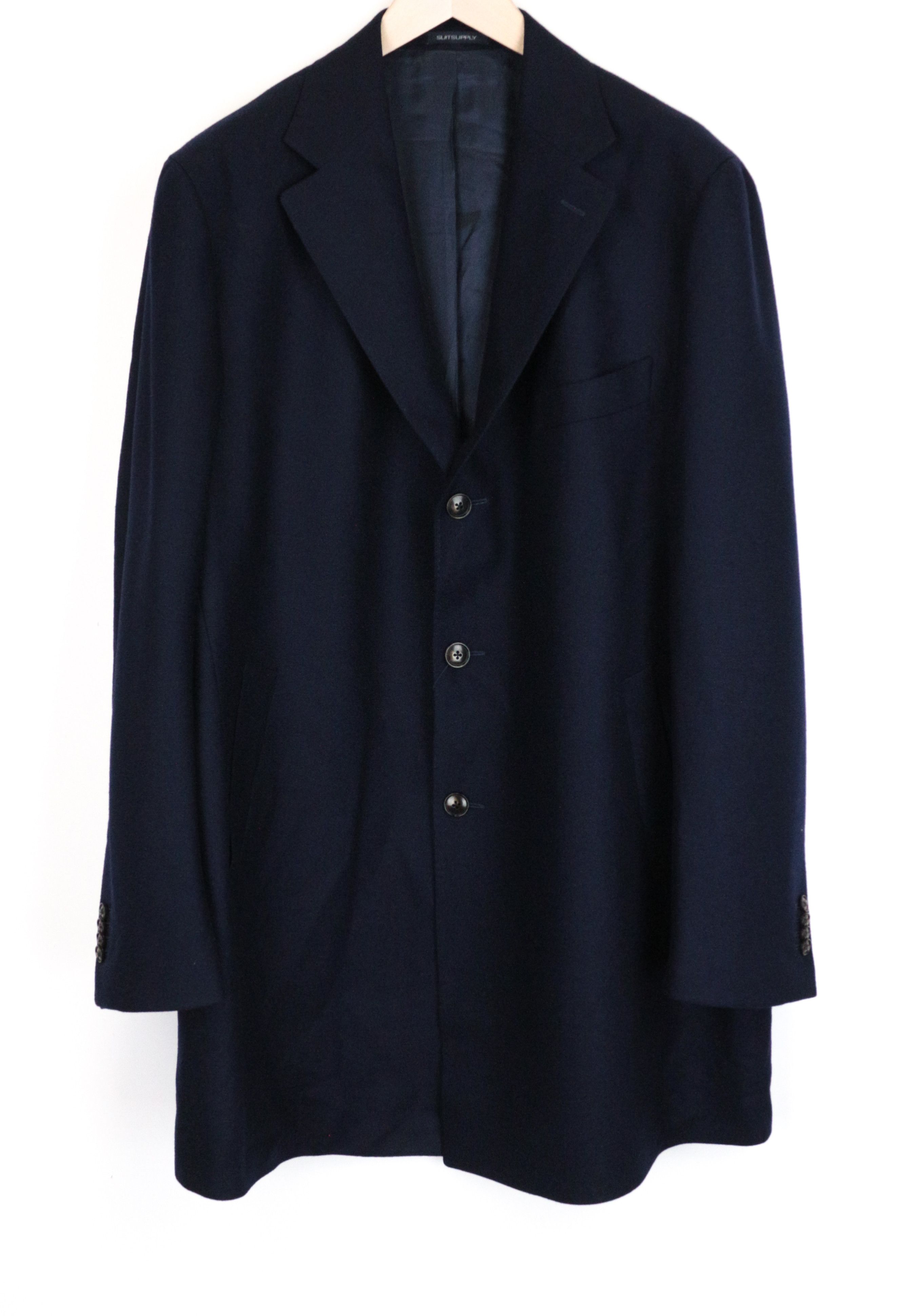 Suitsupply VICENZA UK52S Navy Wool Coat 66880 Size US XXL / EU 58 / 5 - 1 Thumbnail