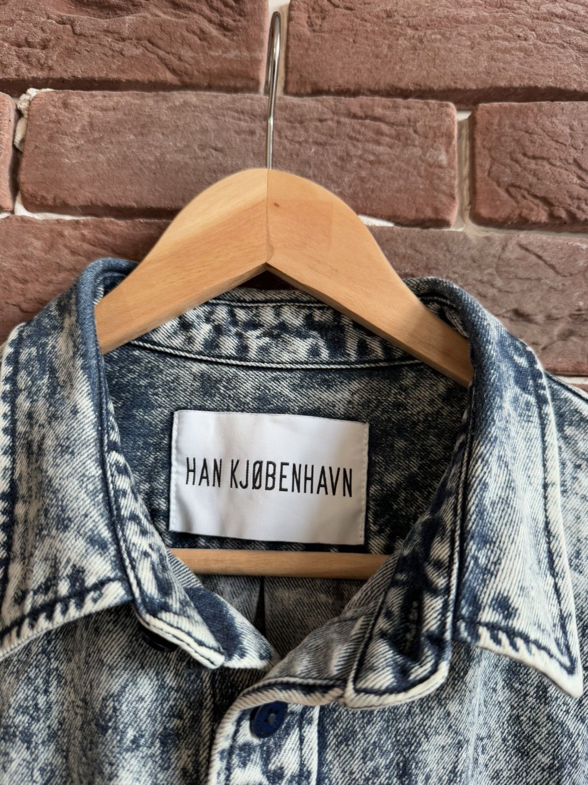 Han Kjobenhavn Han Kjobenhavn Everyday Acid Washed Denim Shirt XL Size US XL / EU 56 / 4 - 6 Thumbnail