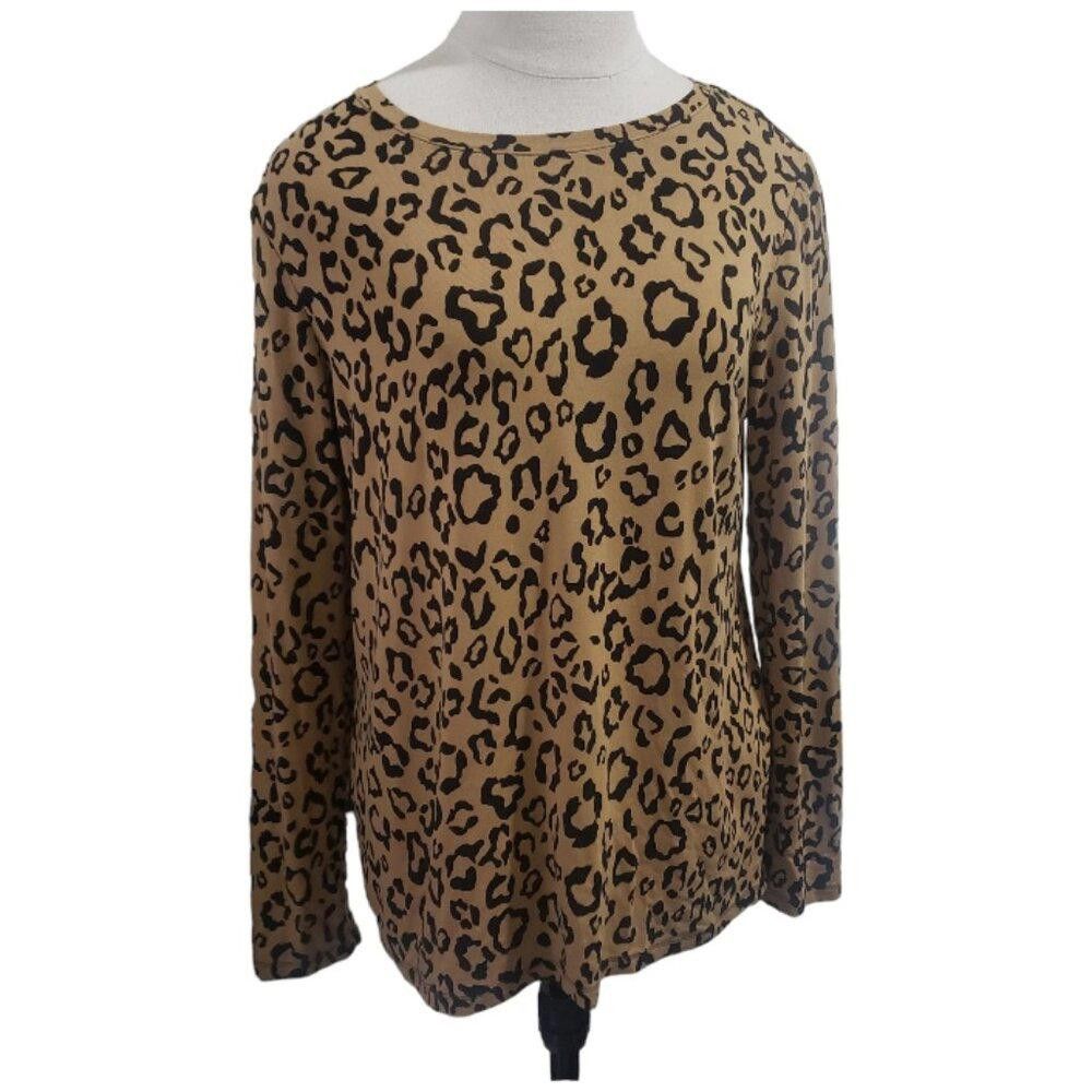 Chicos CT1740 Chico's Animal Print Long Sleeve Top M Size M / US 6-8 / IT 42-44 - 1 Thumbnail