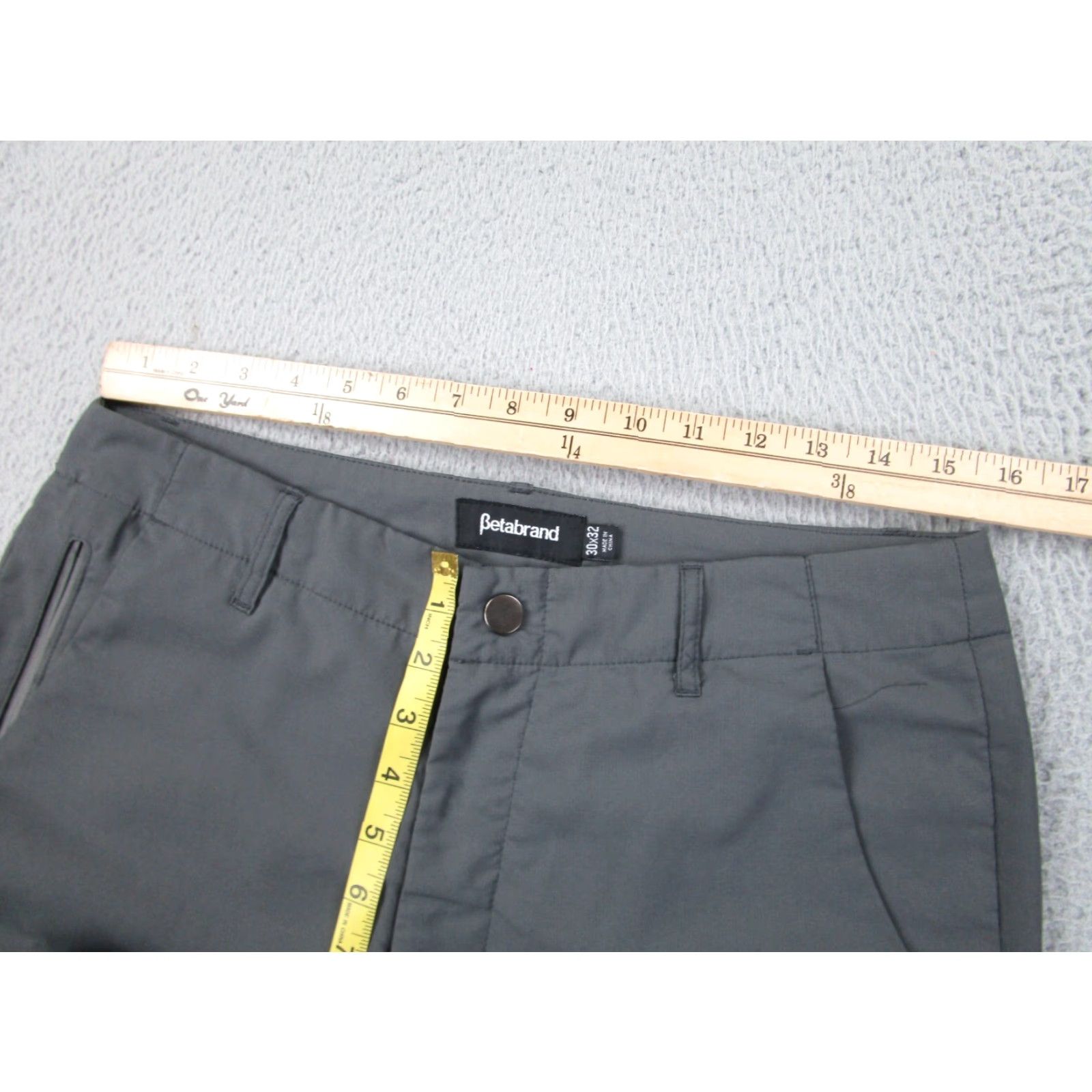 Vintage Betabrand Pants Mens 30x32 Gray Tech Lightweight Work Casual Daily Size US 30 / EU 46 - 4 Thumbnail