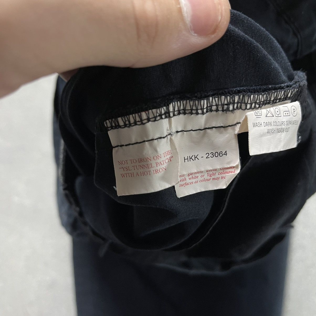 Yves Saint Laurent Vintage Yves Saint Laurent Pants Big Logo YSL Denim Jeans Size US 26 / EU 42 - 9 Thumbnail