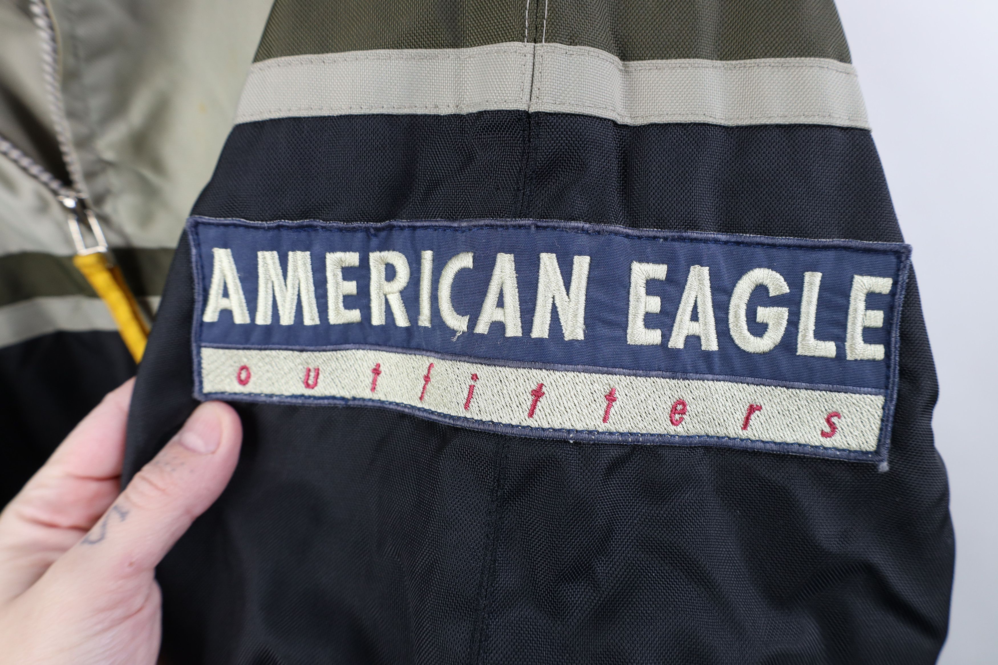 American Eagle Outfitters Vintage 90s American Eagle Outfitters Hooded Anorak Jacket Size US L / EU 52-54 / 3 - 4 Thumbnail