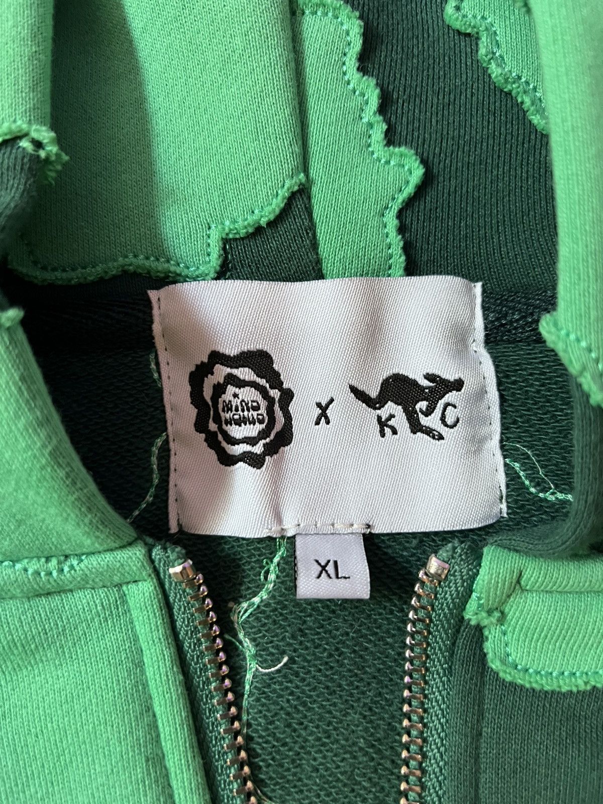 Other Mind Liquid Green Patch Zip-up Hoodie Size US XL / EU 56 / 4 - 3 Thumbnail