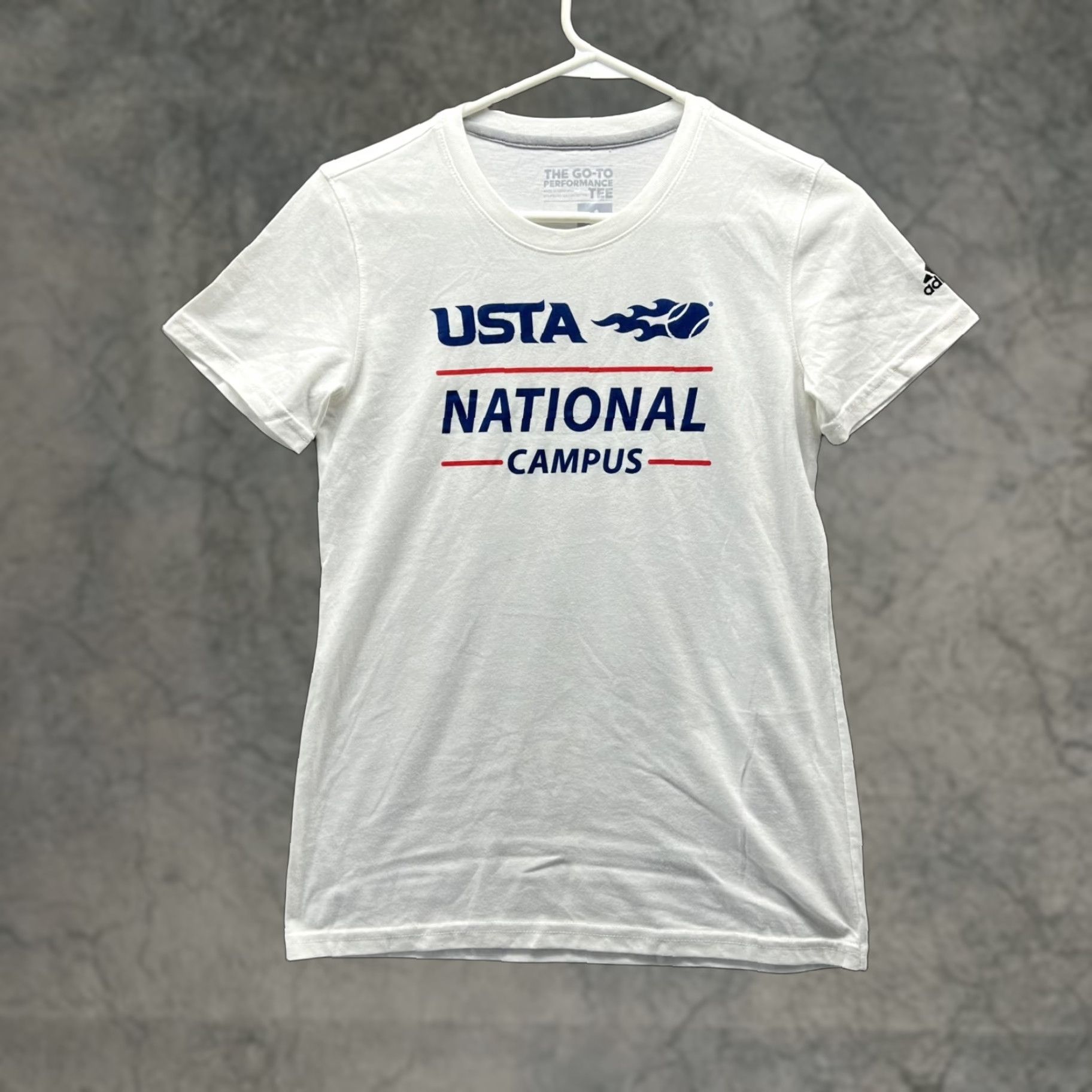 Adidas Adidas Shirt Women XS Crewneck Go To Performance USTA National Campus Spell Size XS / US 0-2 / IT 36-38 - 1 Thumbnail
