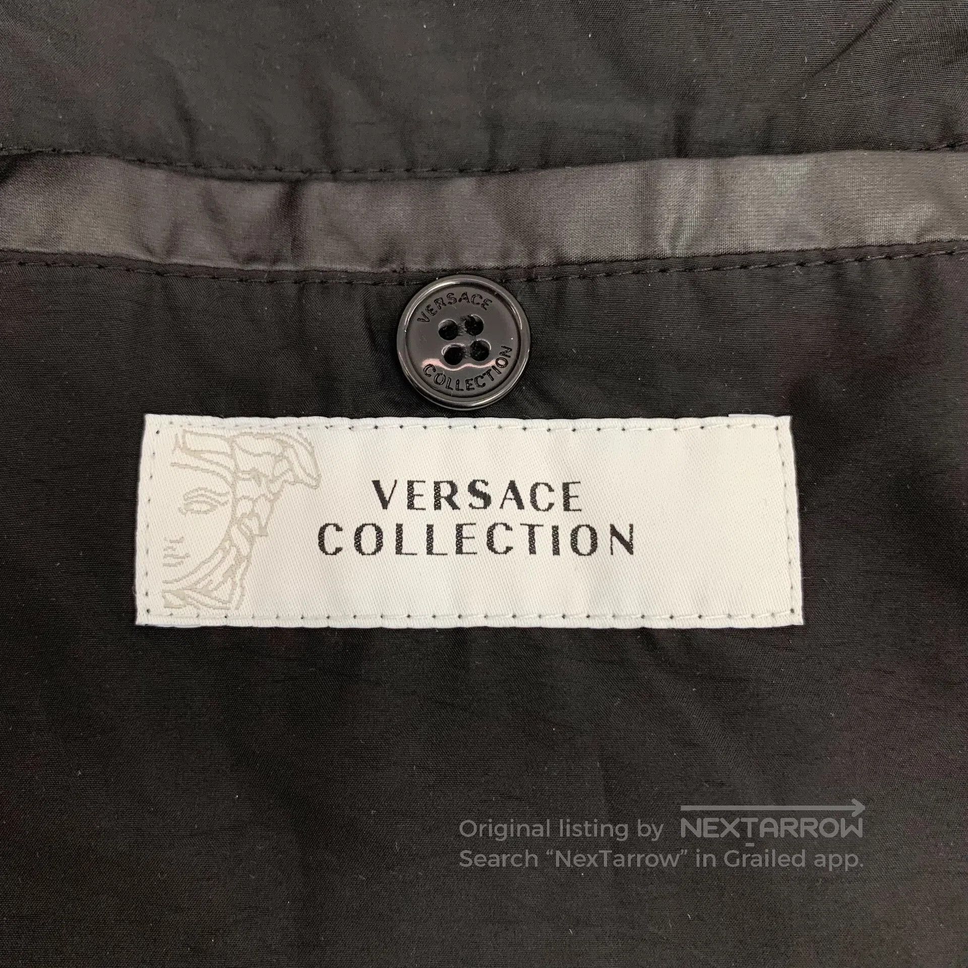 Other Versace Black long-sleeved jacket with logo on the back, s Size US M / EU 48-50 / 2 - 5 Thumbnail
