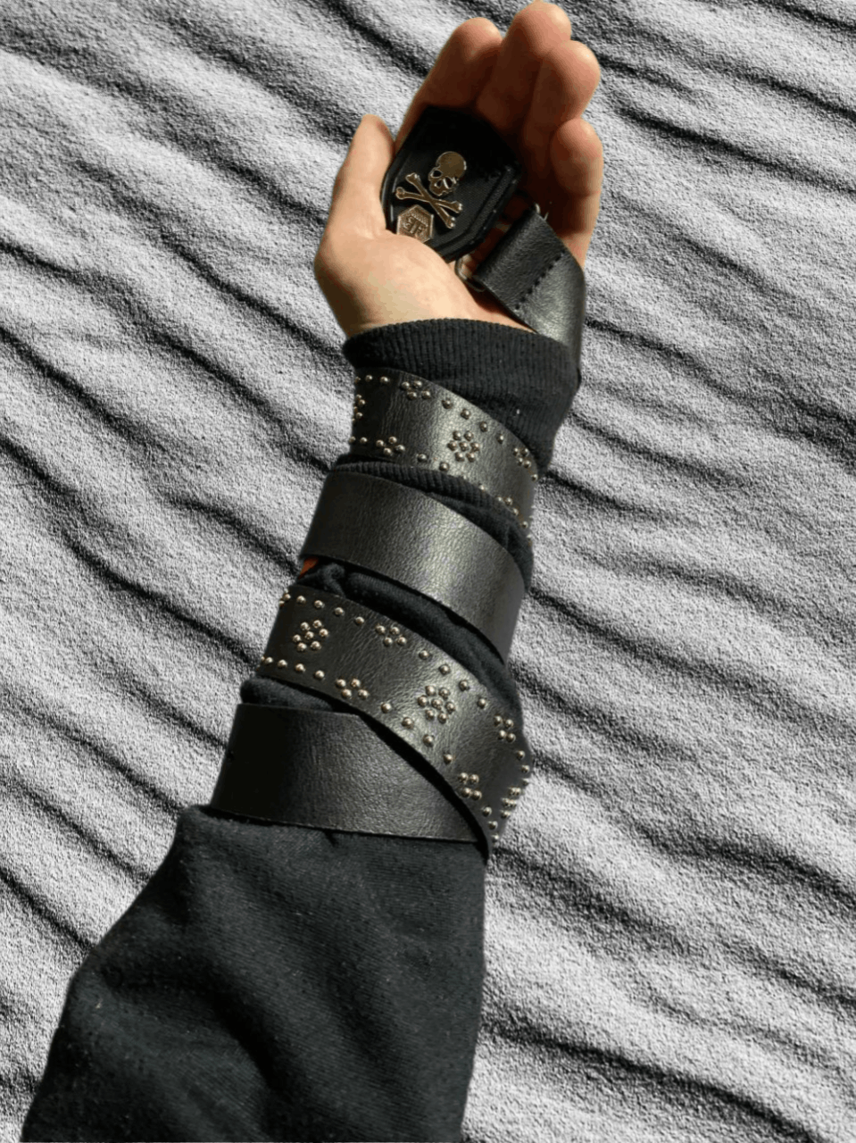 Philipp Plein Skull Leather Belt