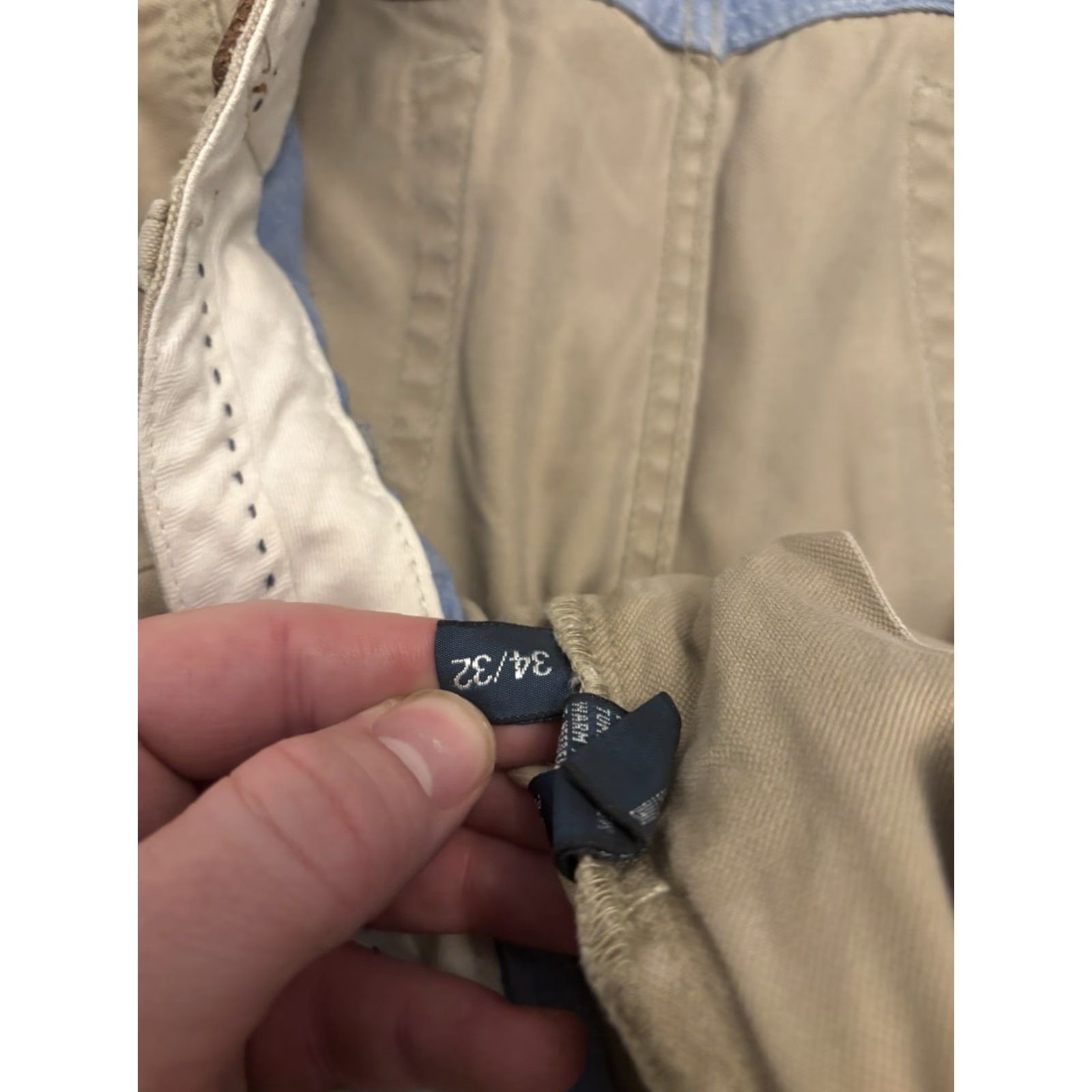 Polo Ralph Lauren VINTAGE Polo Ralph Lauren Flat Front Khaki Classic Fit Pants 34x32 Mens Beige Cotton 34 Khakis Pants Regular Men Size US S / EU 44-46 / 1 - 4 Thumbnail