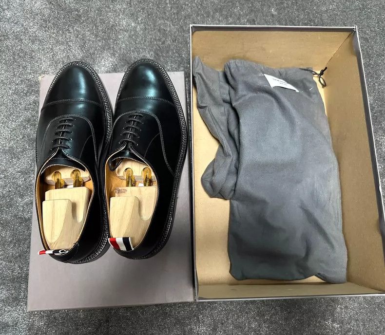Thom Browne Thom Browne Watch the leather Oxford shoes Size US 9 / EU 42 - 8 Thumbnail
