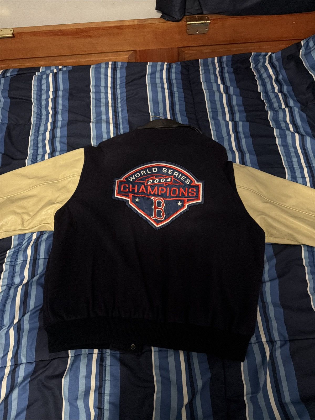 Majestic Boston Red Sox 2004 World Series Championship Varsity Jacket Size US L / EU 52-54 / 3 - 8 Thumbnail