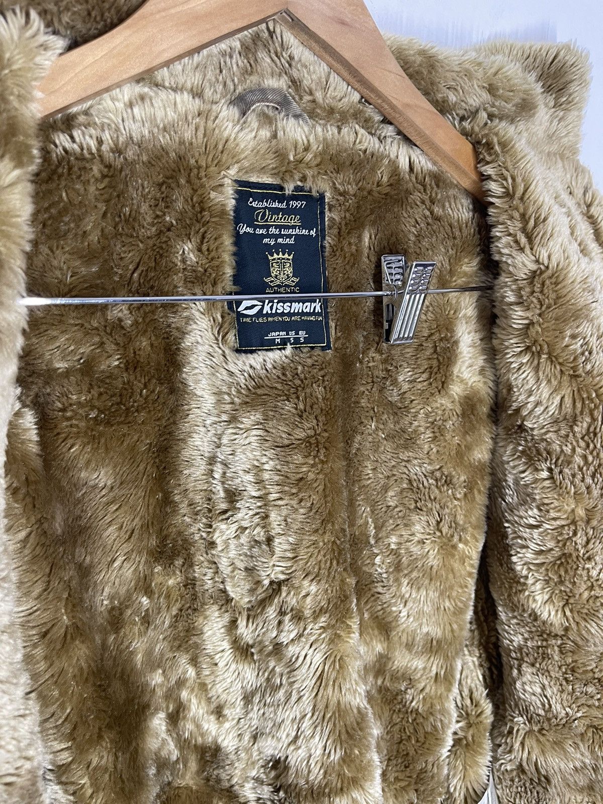 If Six Was Nine VINTAGE SUN FADED CAMOUFLAGED SHEARLING BONDAGE JACKET Size US M / EU 48-50 / 2 - 4 Thumbnail