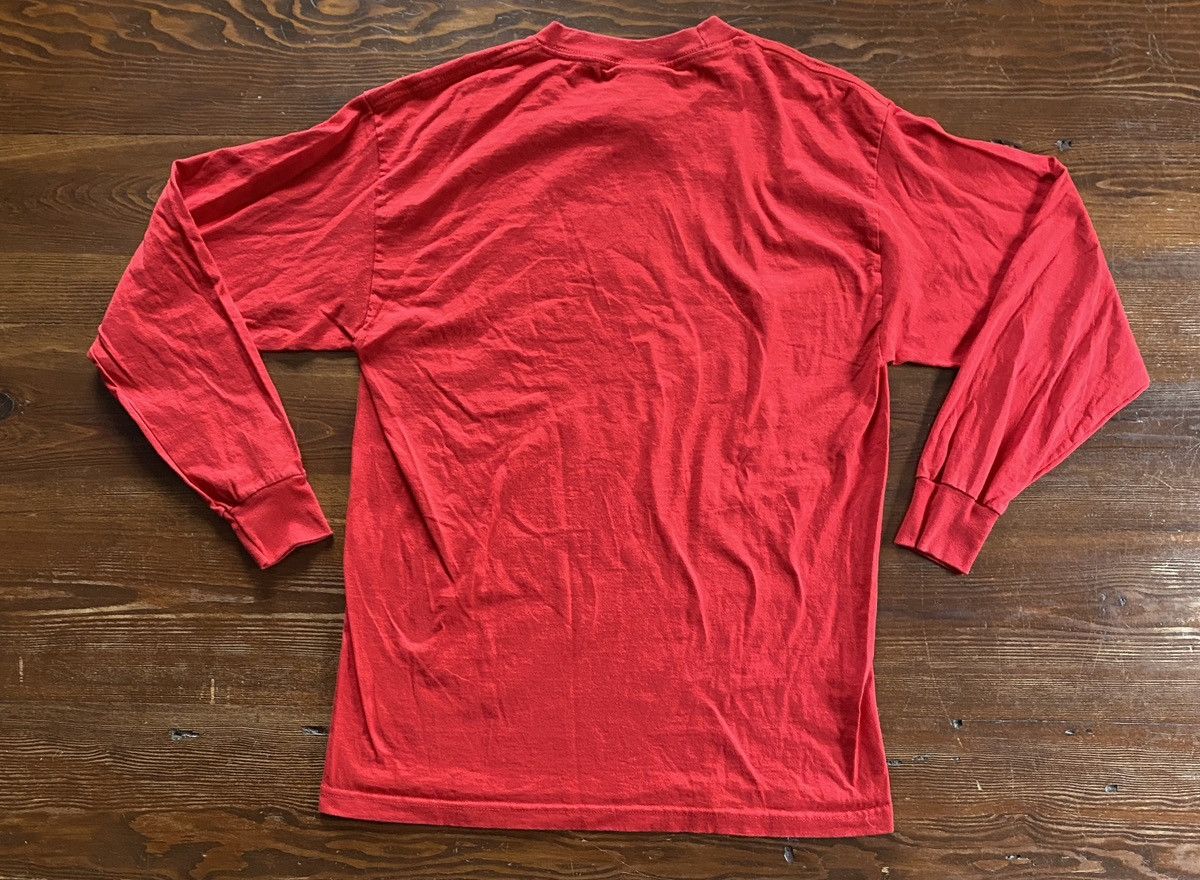 Sessions × Vintage Vintage ‘01 Y2K Sessions Spellout Red Long Sleeve Tee Shirt Size US L / EU 52-54 / 3 - 13 Thumbnail