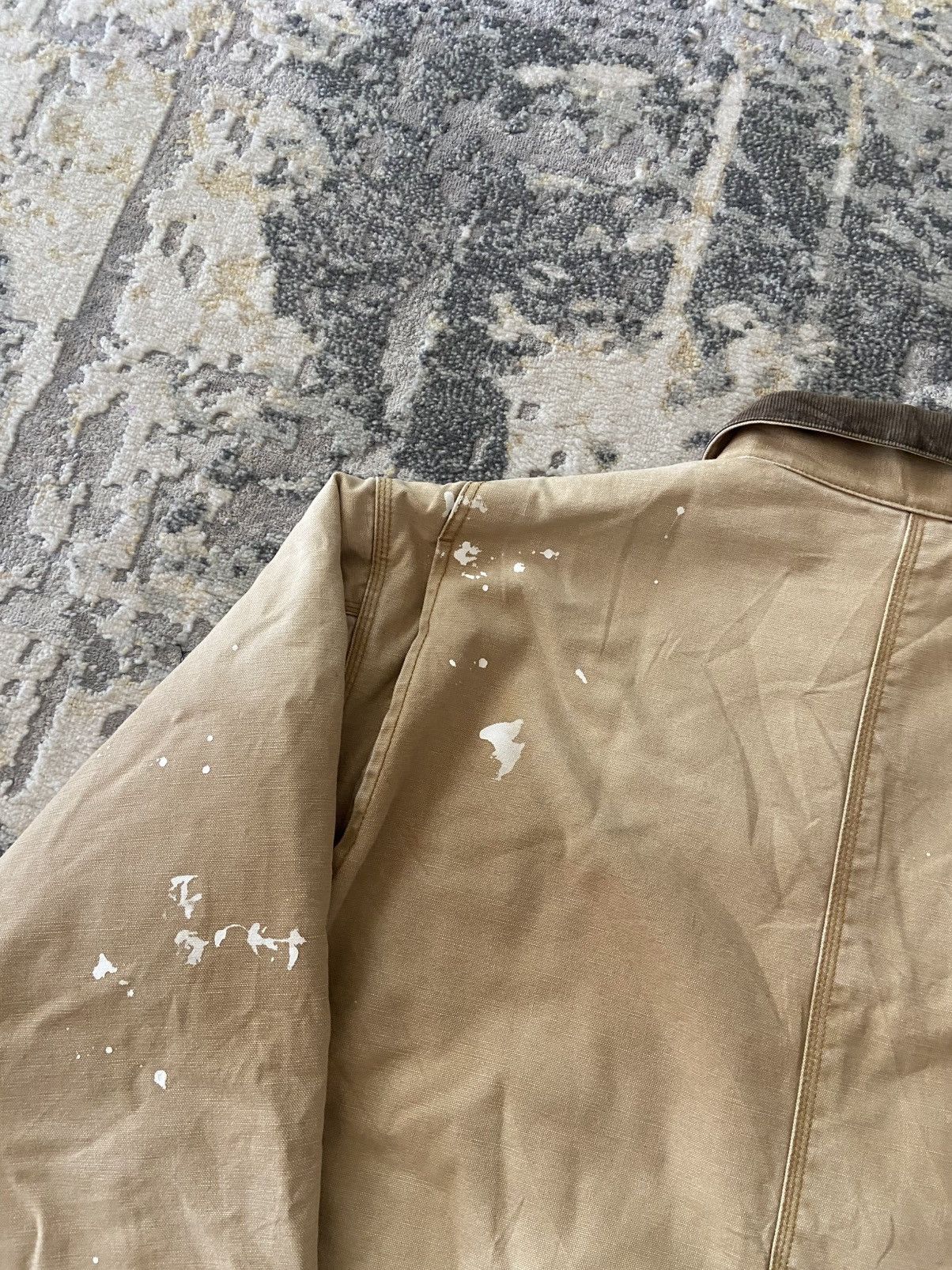 Beams Japan FW22 BEAMS PAINT SPLASH DETROIT JACKET BEIGE Size US M / EU 48-50 / 2 - 6 Thumbnail
