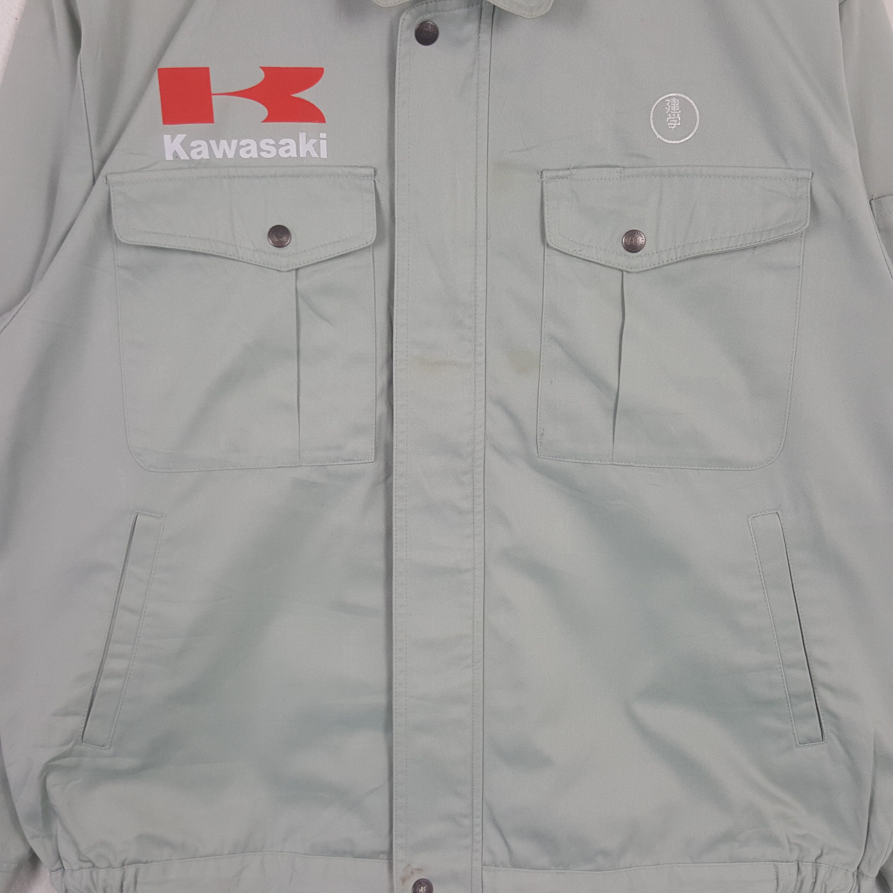 Japanese Brand Vintage Kawasaki Japanese Motorsports Custom Art Jacket RR16 Size US L / EU 52-54 / 3 - 4 Thumbnail
