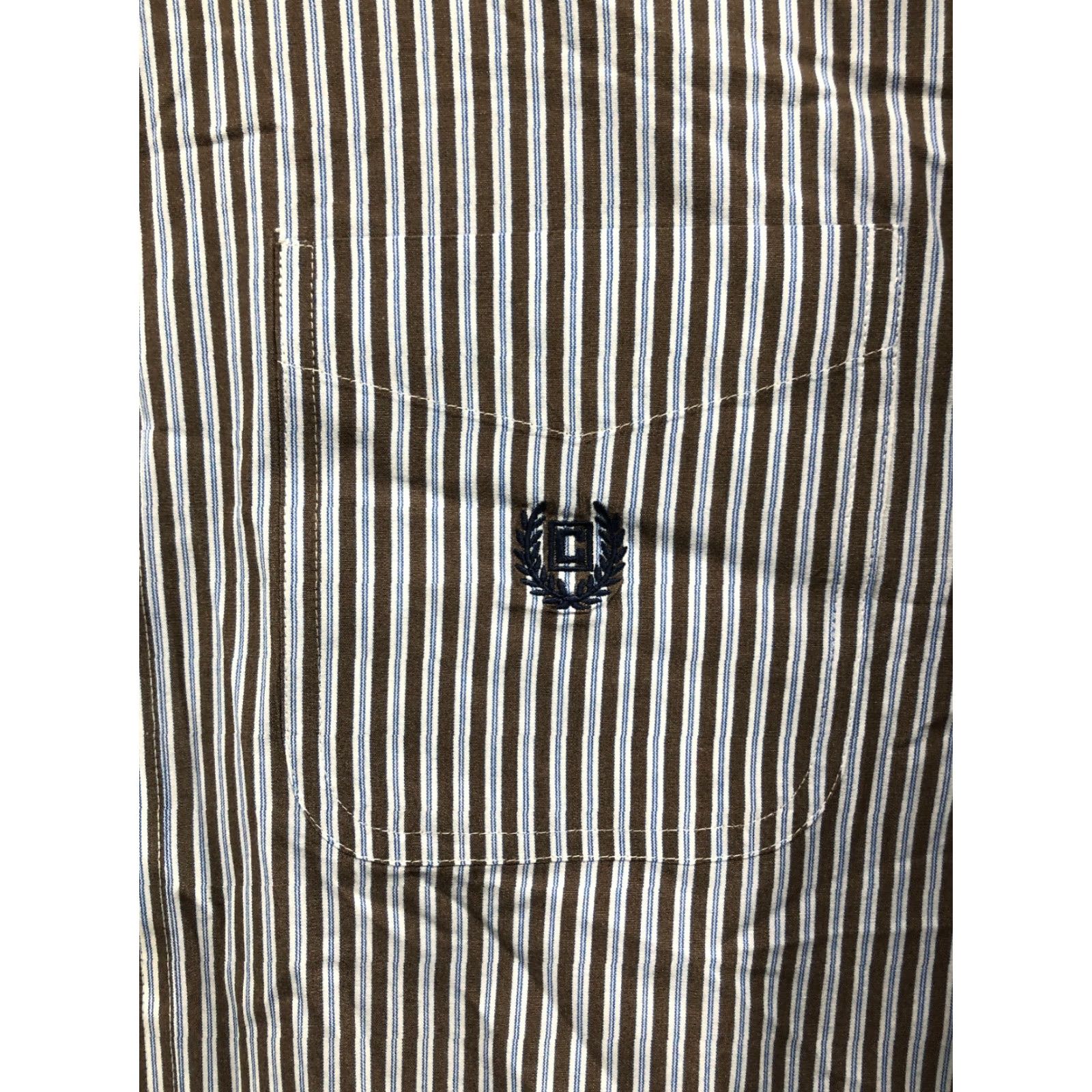 Chaps Chaps Shirt L Mens Brown Striped Long Sleeve Button-Down Collar Shirt Size US L / EU 52-54 / 3 - 2 Thumbnail