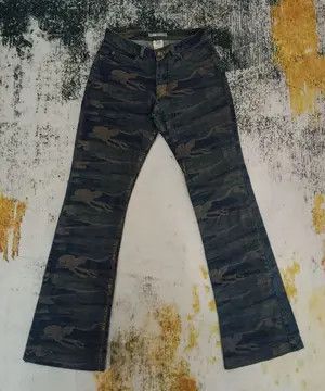 Mexx Vintage XX by MEXX Camo Bootcut Jeans Size 26" / US 2 / IT 38 - 2 Thumbnail