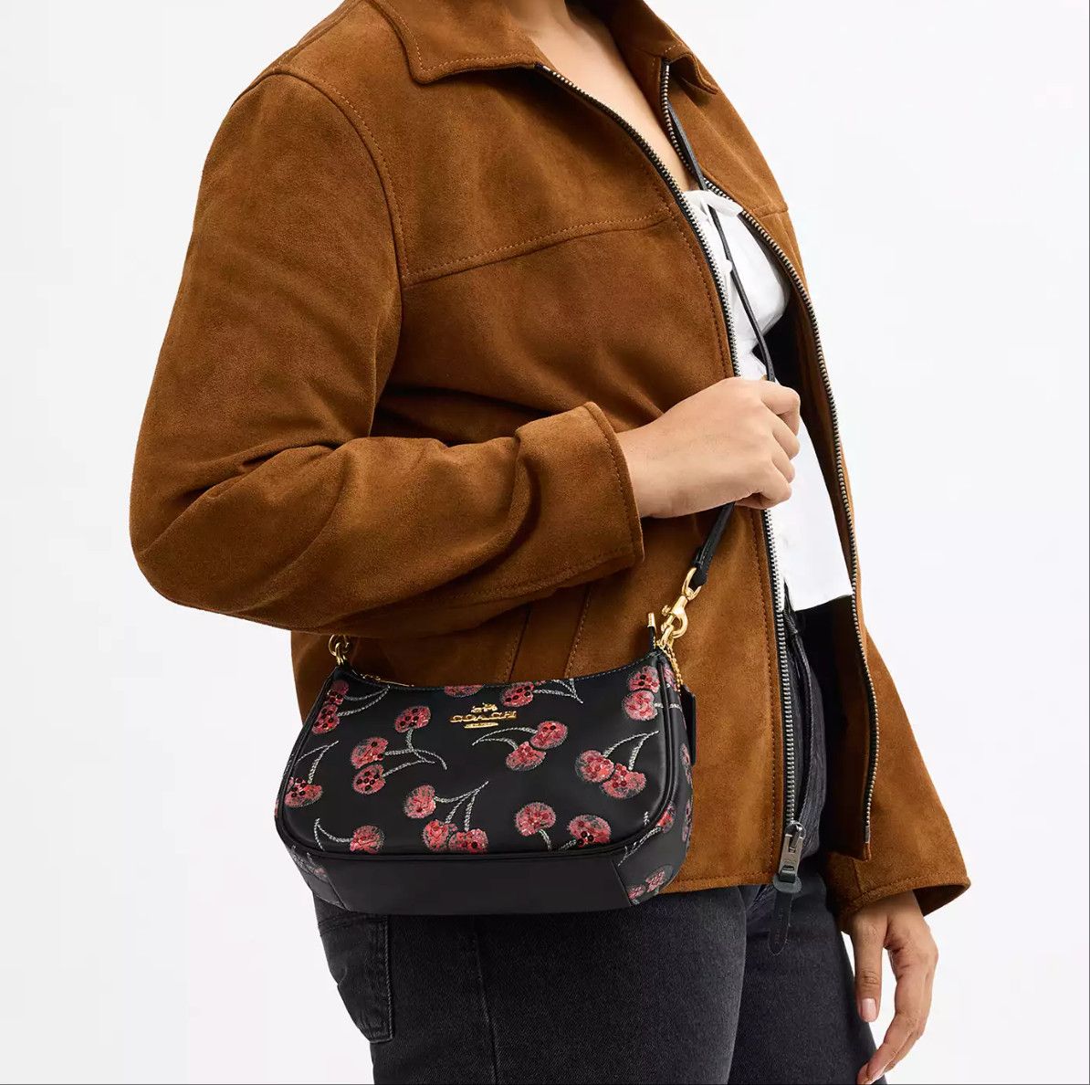 Coach Teri Shoulder Bag With Cherry Print CCZ16 Size ONE SIZE - 10 Thumbnail