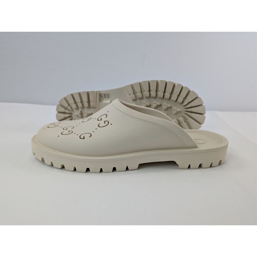 Gucci o1rshd1 GG Monogram Back Open Slip-On Sandal Size: 13.5 Size US 14 / EU 47 - 12 Thumbnail