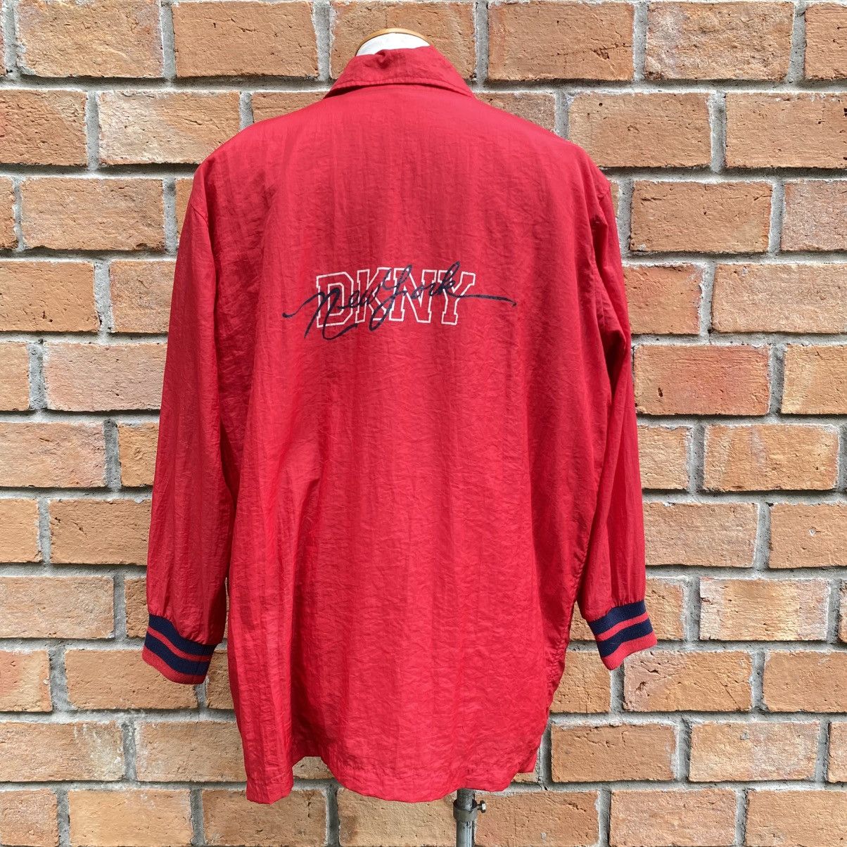 DKNY DKNY Red Button-Up Coach Jacket with Crest Size US S / EU 44-46 / 1 - 23 Thumbnail