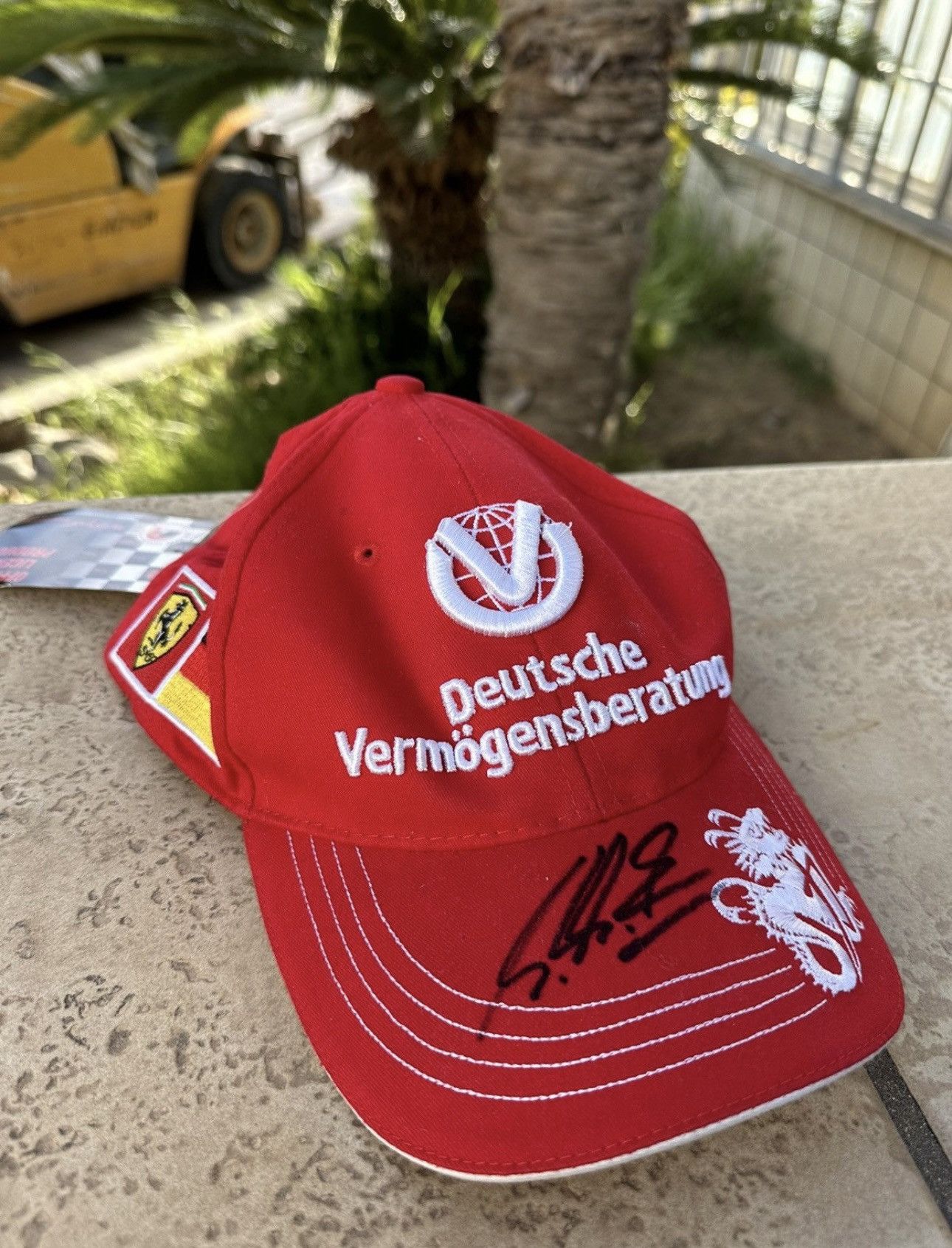 Ferrari × Vintage Ferrari Cap Racing Red Vintage Size ONE SIZE - 2 Thumbnail