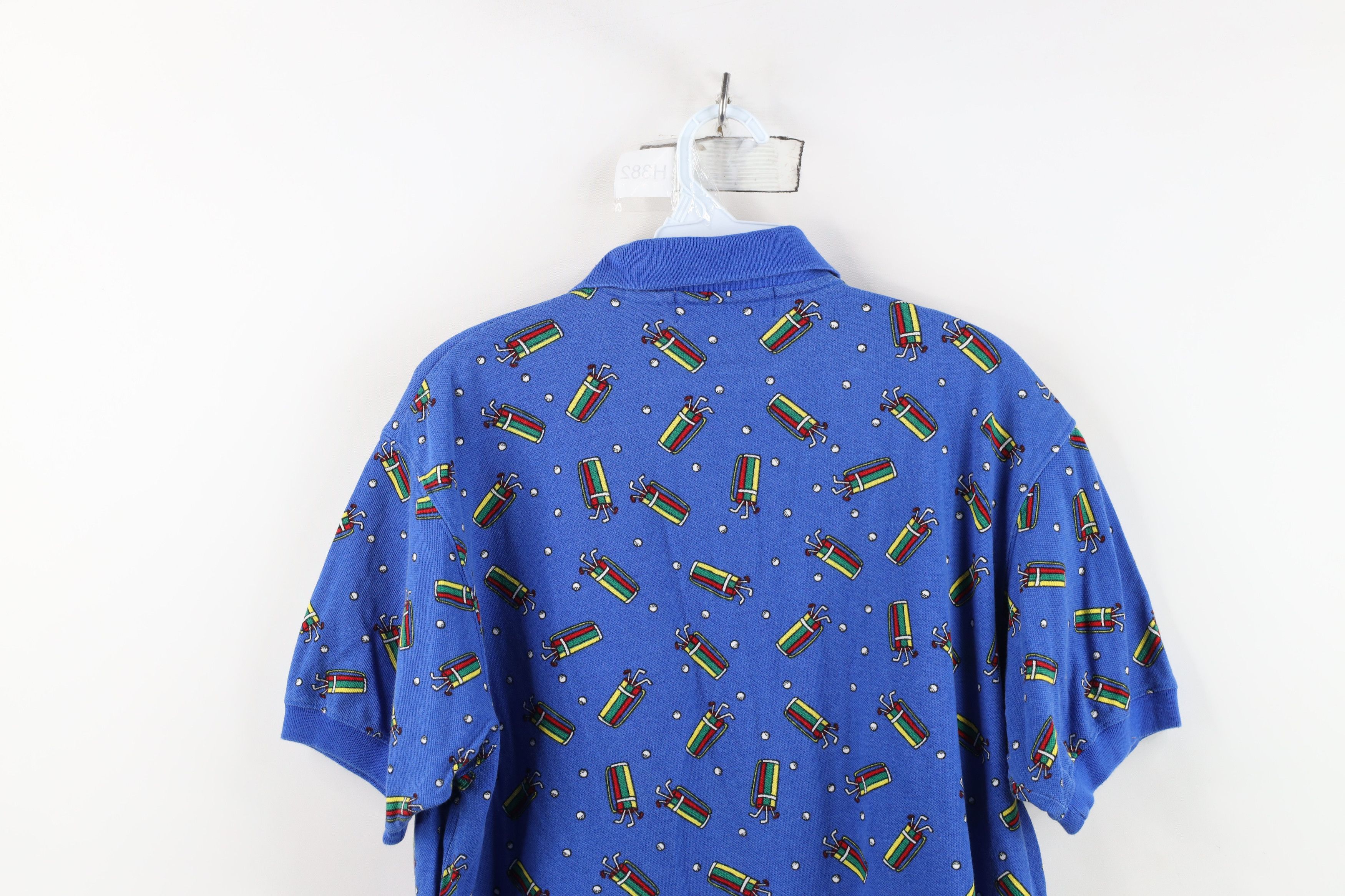 Vintage Vintage 90s Streetwear Rainbow Golf Bag All Over Print Polo Size L / US 10 / IT 46 - 9 Thumbnail