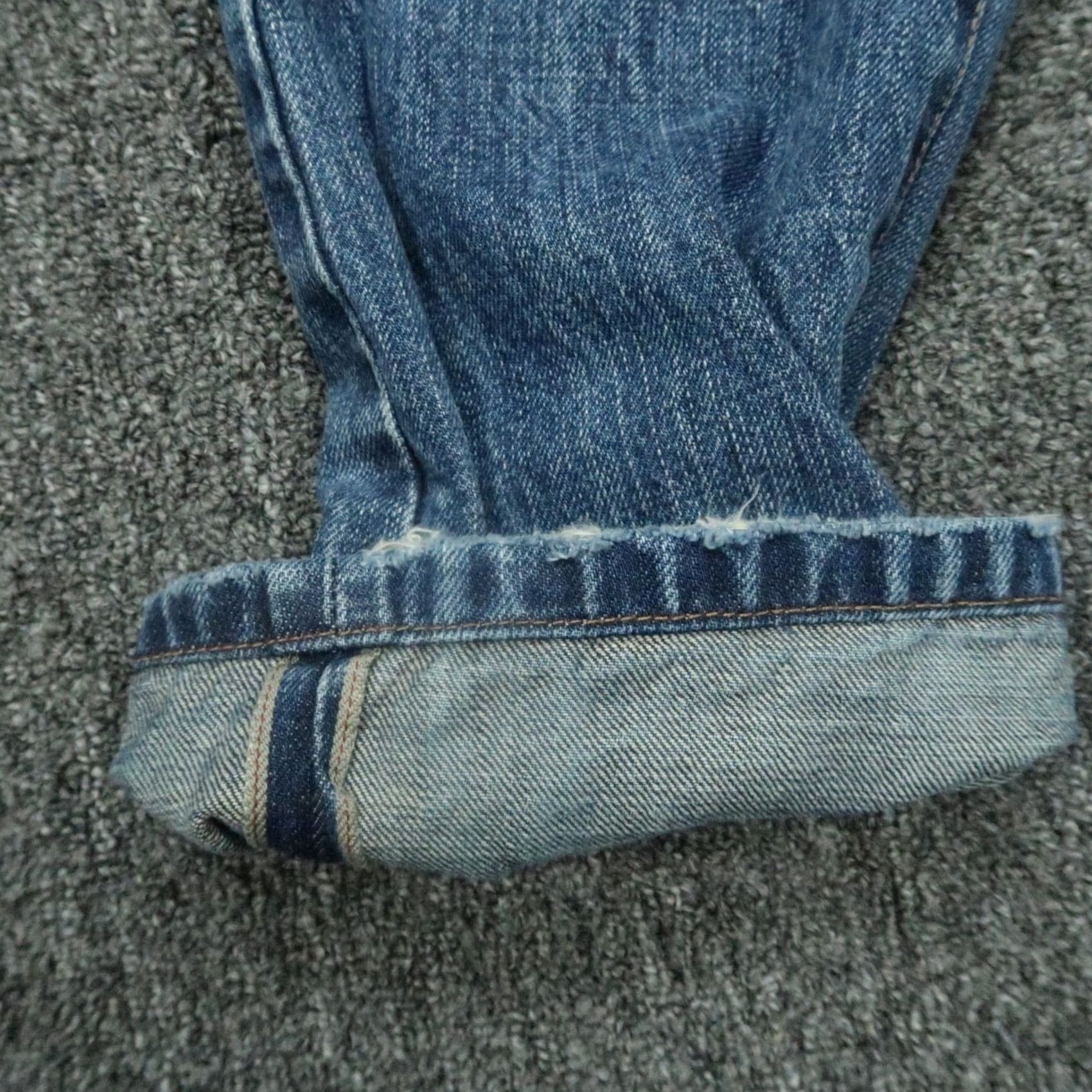 Taylor Stitch Taylor Stitch Jeans Mens 32x34 Blue Denim 5-Pocket Button Straight Pants Size US 32 / EU 48 - 7 Thumbnail