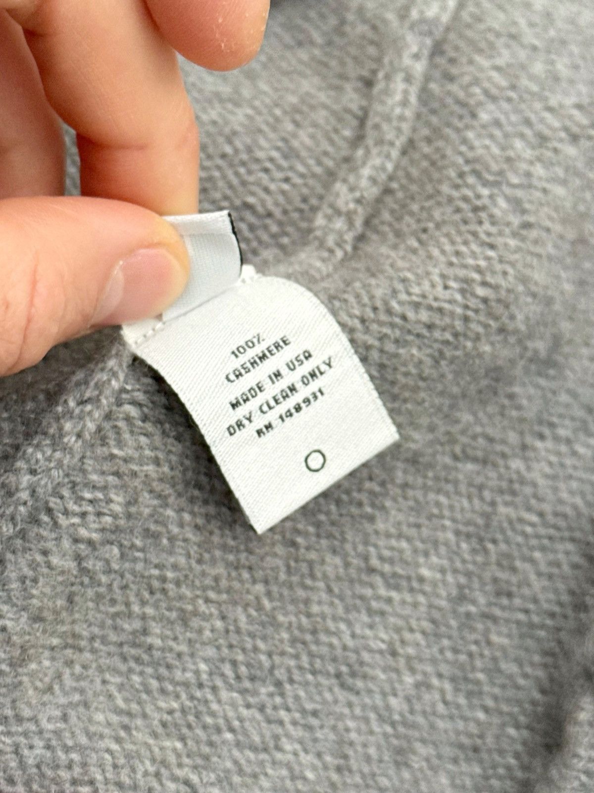 The Elder Statesman $1195 Cashmere Heavy Sweatpants (Light Grey) Size US 34 / EU 50 - 10 Thumbnail