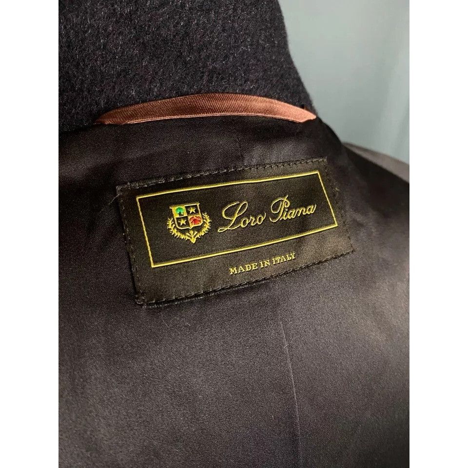 Loro Piana Loro Piana Herringbone Women's Purple Wool Double Breasted P Size M / US 6-8 / IT 42-44 - 9 Thumbnail