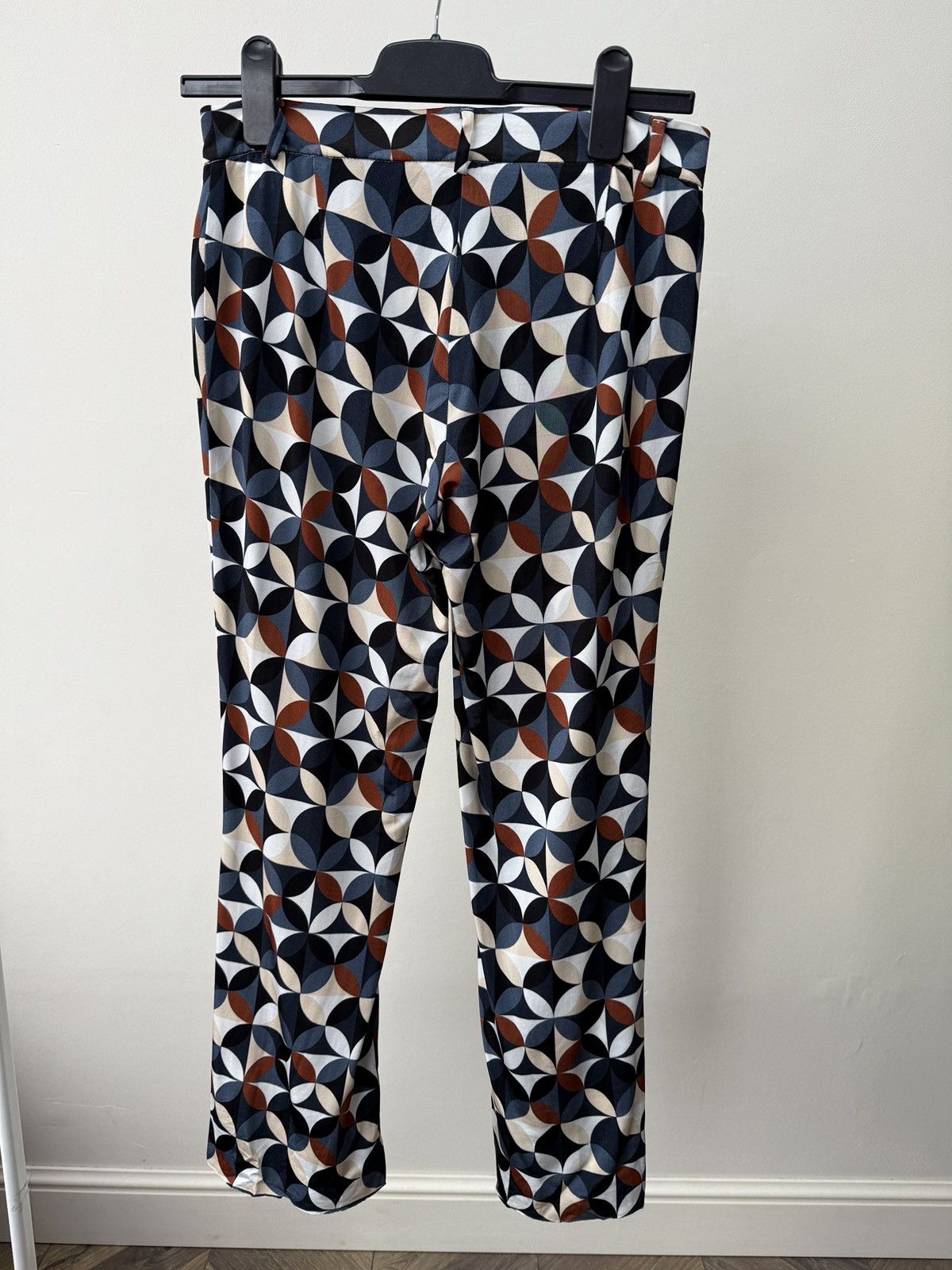 Other Vintage Via Masini 80 Firenze Women’s Flared Pants Geometric Size 27" / US 4 / IT 40 - 9 Thumbnail