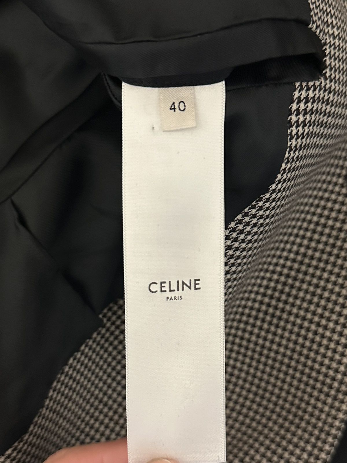 Celine SS19 brown houndstooth Mac overcoat Size US S / EU 44-46 / 1 - 5 Thumbnail