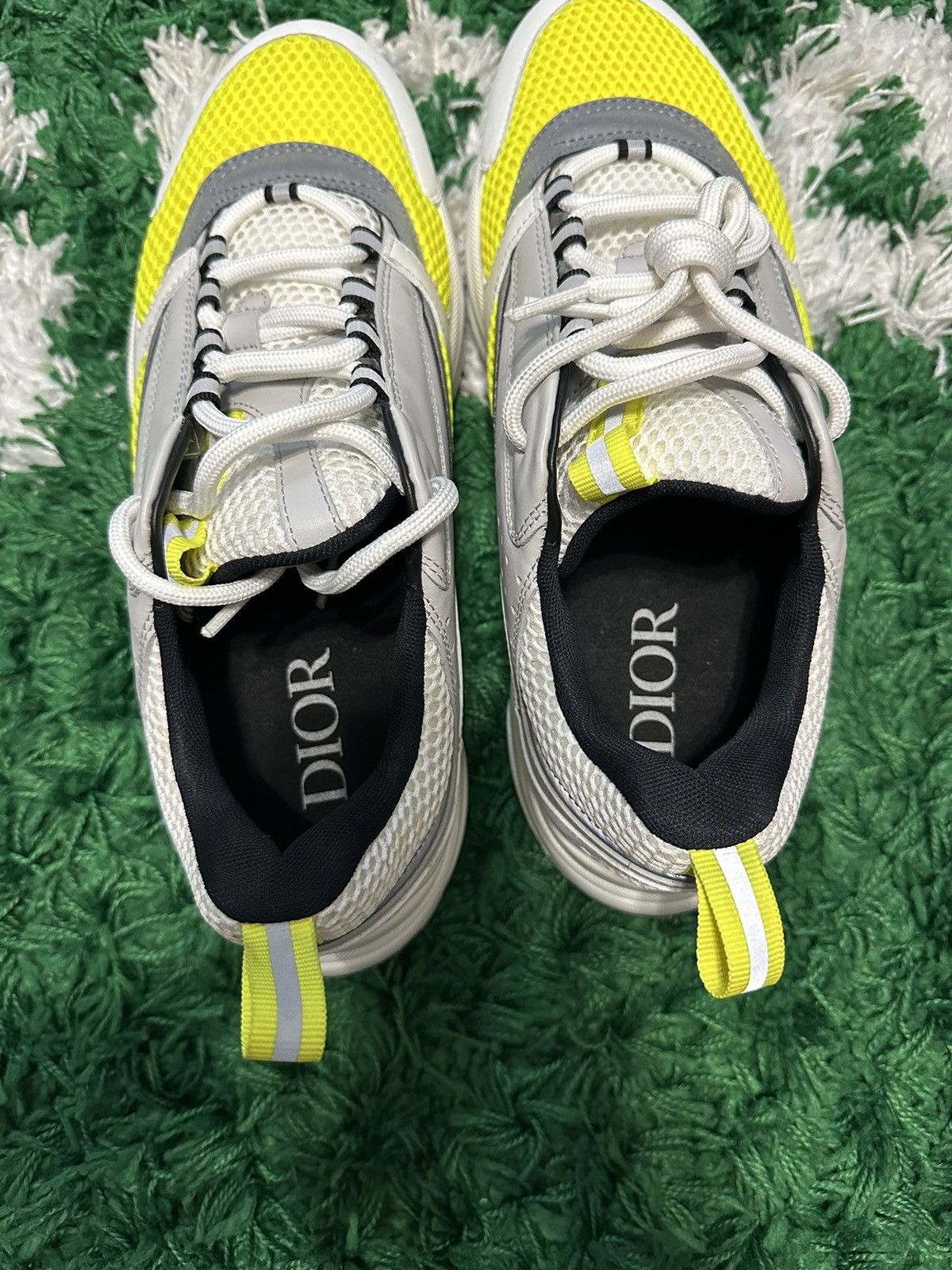 Dior B22 White Yellow Size US 11 / EU 44 - 6 Thumbnail