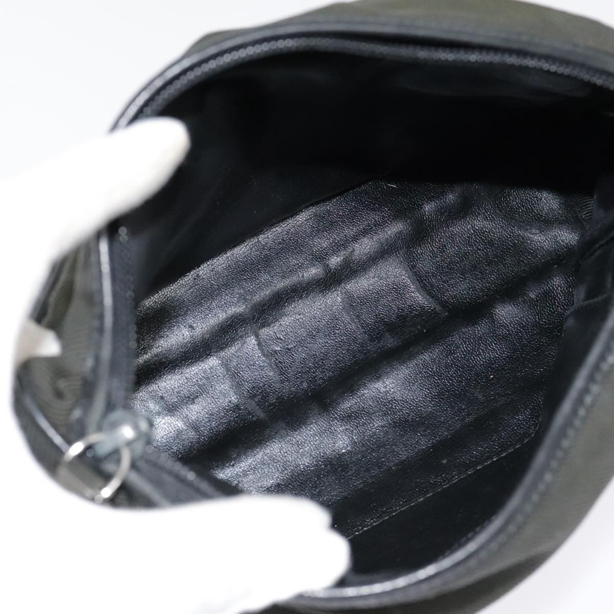 Salvatore Ferragamo Salvatore Ferragamo Clutch Bag Canvas Khaki Silver Size ONE SIZE - 15 Thumbnail