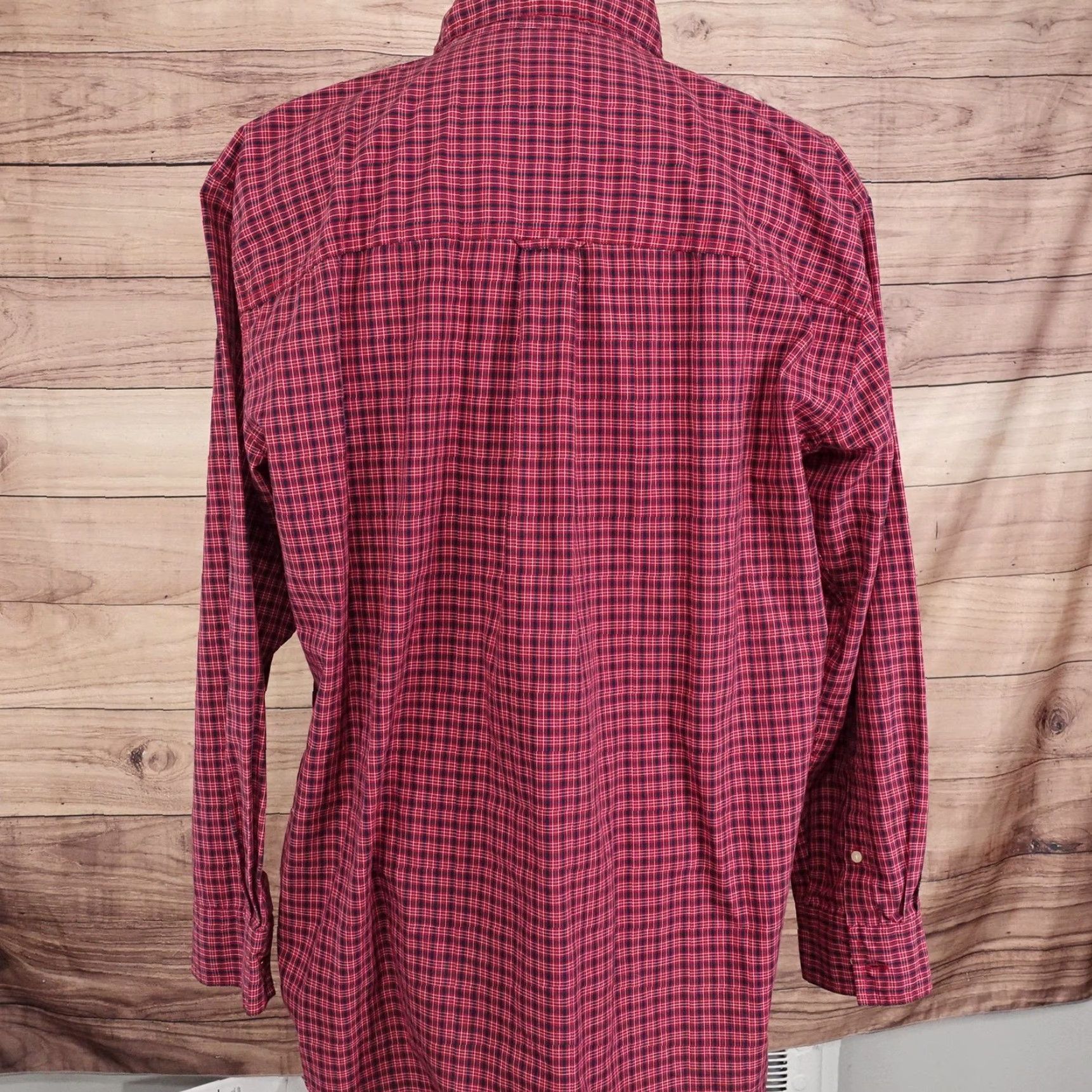Chaps Chaps Shirt Mens Large Red Plaid Long Sleeve Button-Down Easy Care Casual Size US L / EU 52-54 / 3 - 4 Thumbnail