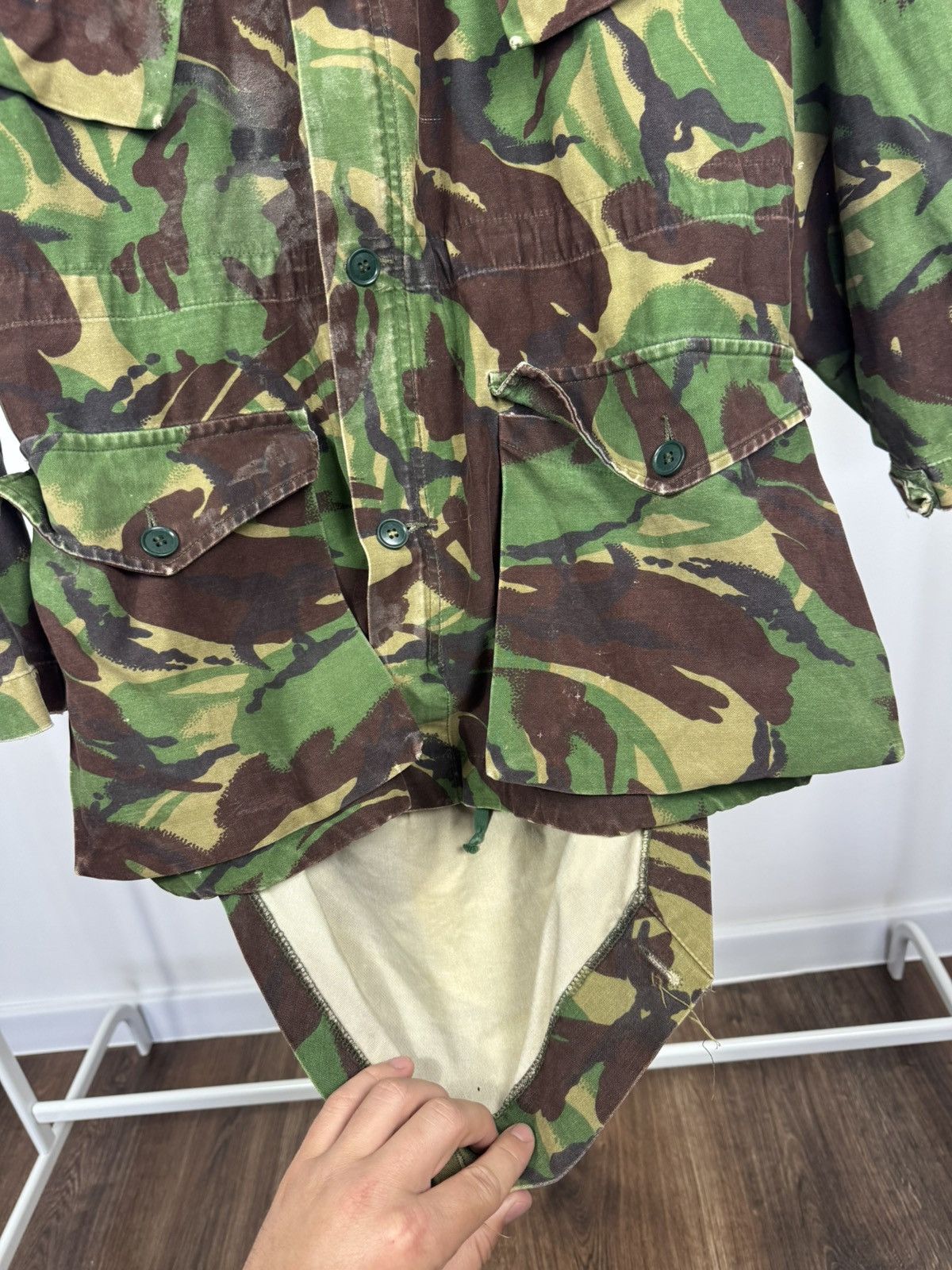 Other Vintage British Army DPM Camo Combat Smock Military Jacket Size US L / EU 52-54 / 3 - 10 Thumbnail