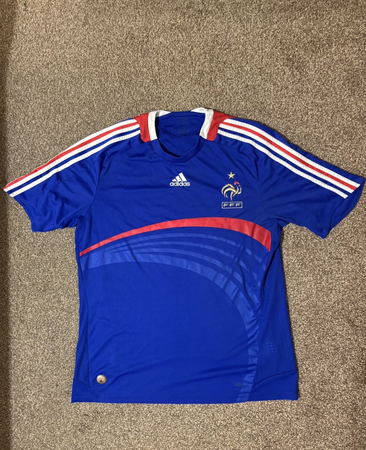 Adidas France Vintage t shirt Size US XL / EU 56 / 4 - 1 Thumbnail