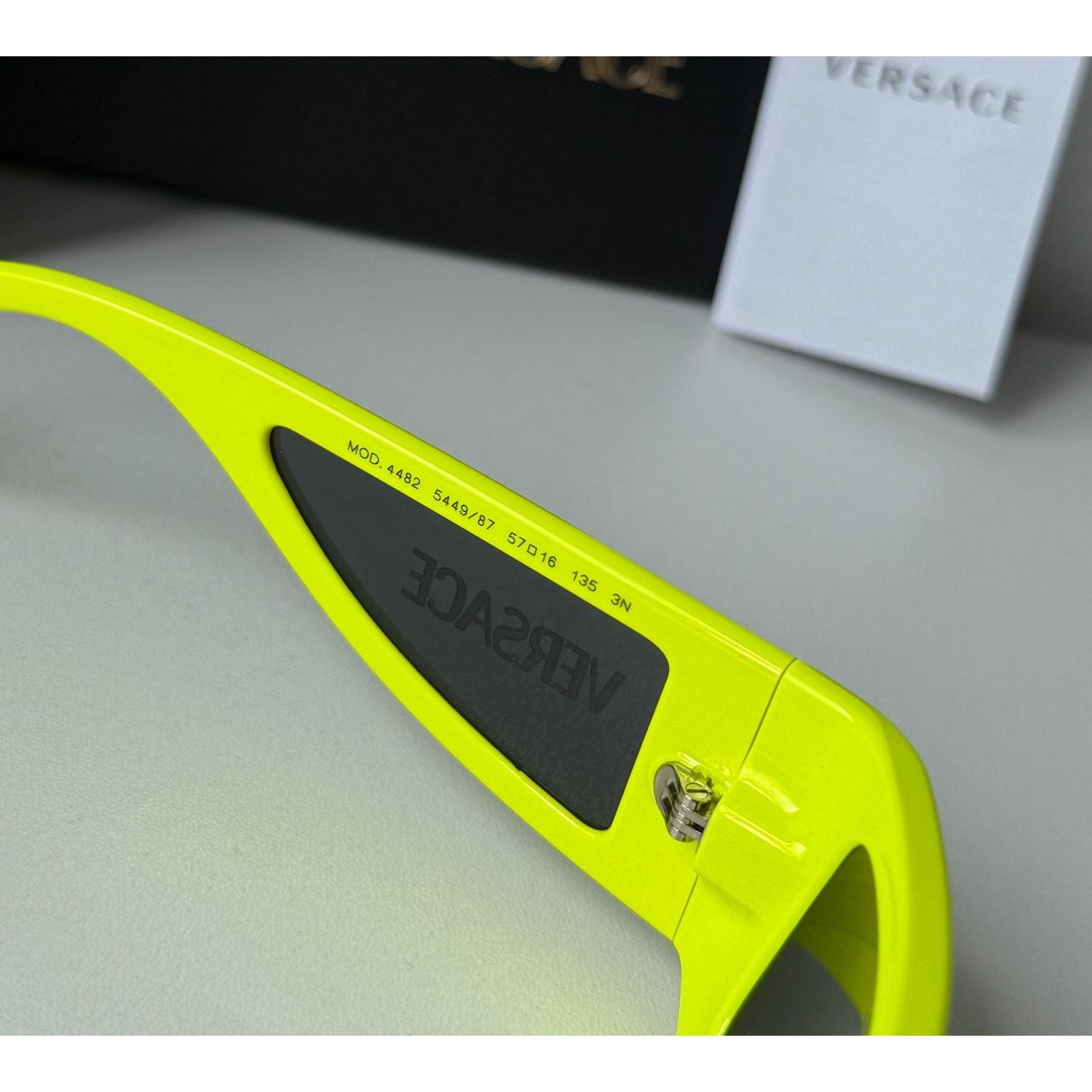 Versace NEW Versace VE4482 Yellow Neon Shielded Sunglasses Size ONE SIZE - 6 Thumbnail