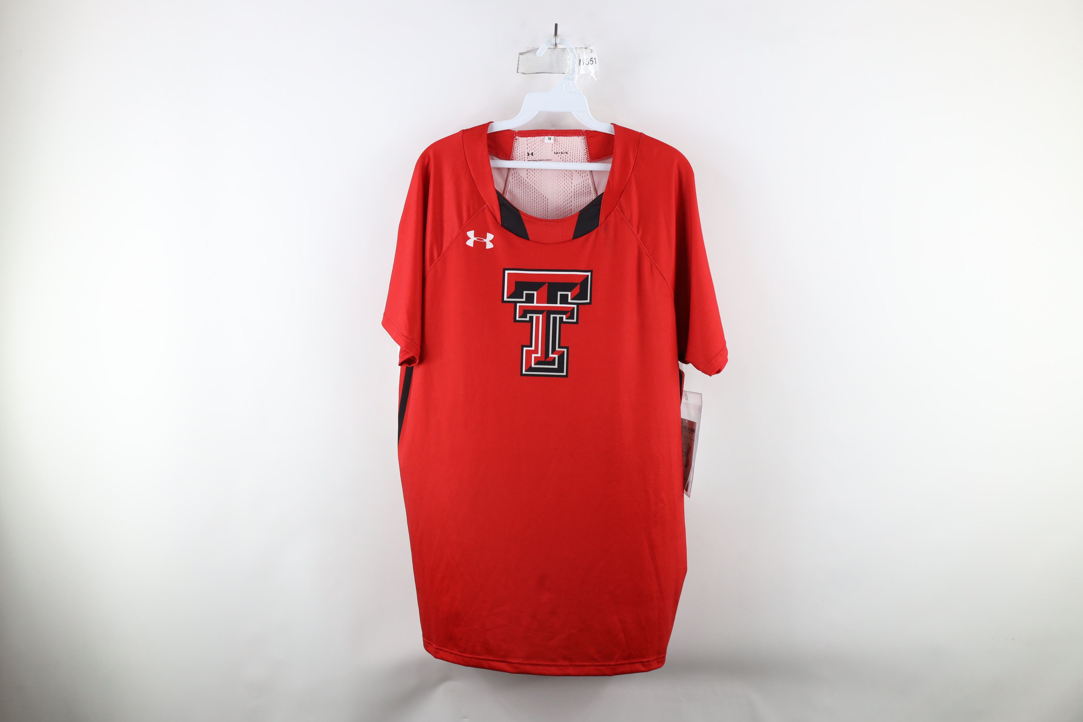 Under Armour × Vintage New Under Armour Texas Tech University Track Jersey T-Shirt Size US L / EU 52-54 / 3 - 1 Thumbnail