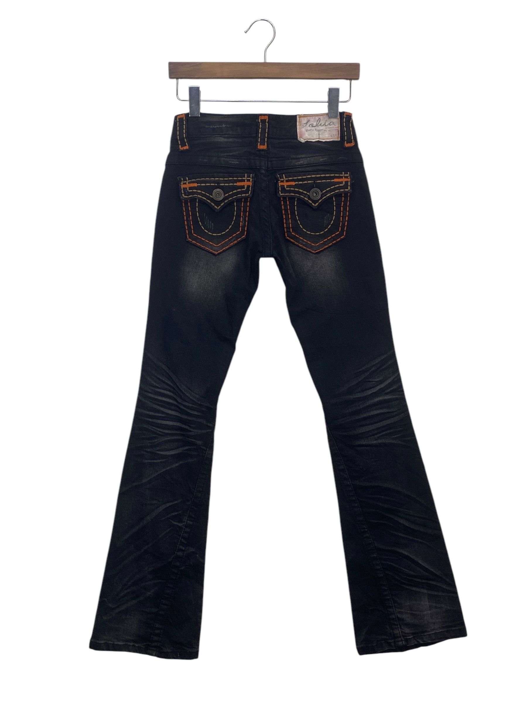 Japanese Brand Lolita Bootcut Denim Flare Jeans Japanese Embellish Jeans Size 25" / US 0 / IT 36 - 3 Thumbnail