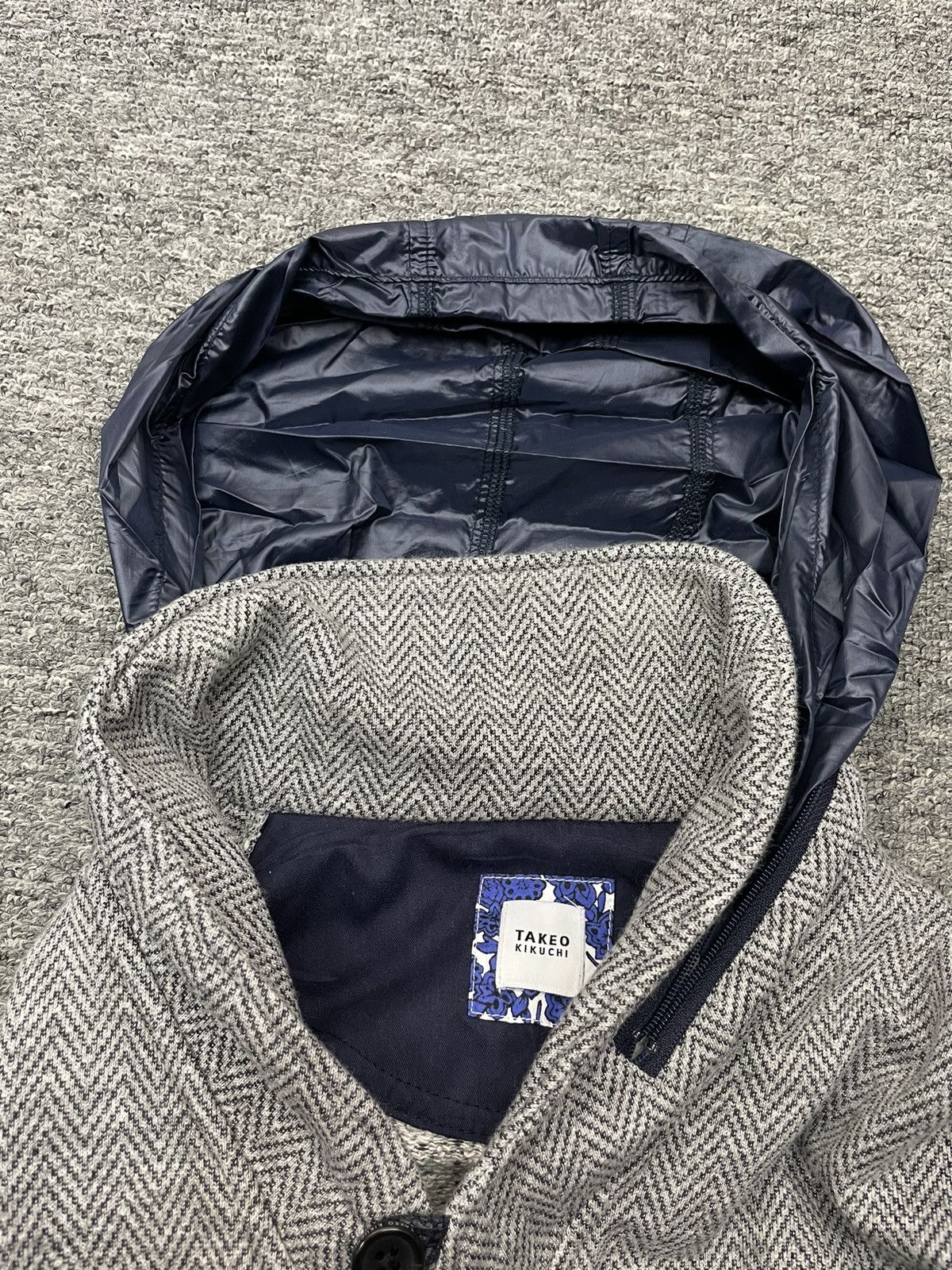Issey Miyake Vintage Takeo Kikuchi Issey Miyake Jacket Hooded Button Size US M / EU 48-50 / 2 - 8 Thumbnail