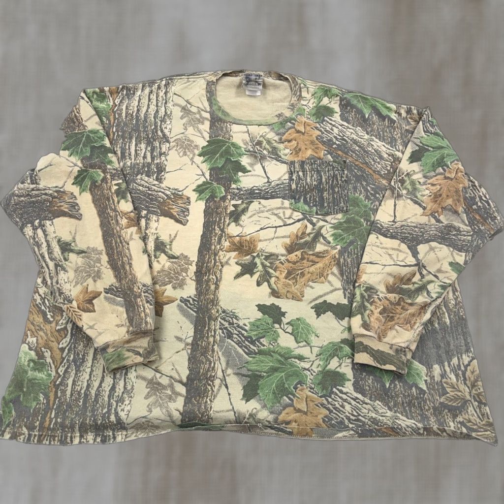 Jerzees VINTAGE Jerzees Shirt Men 3XL Long Sleeve 90s Y2K Camo Brown Cotton Polyester Jersey Logo Grungeかわ Not allowed: extra characters. Size US XXL / EU 58 / 5 - 1 Thumbnail