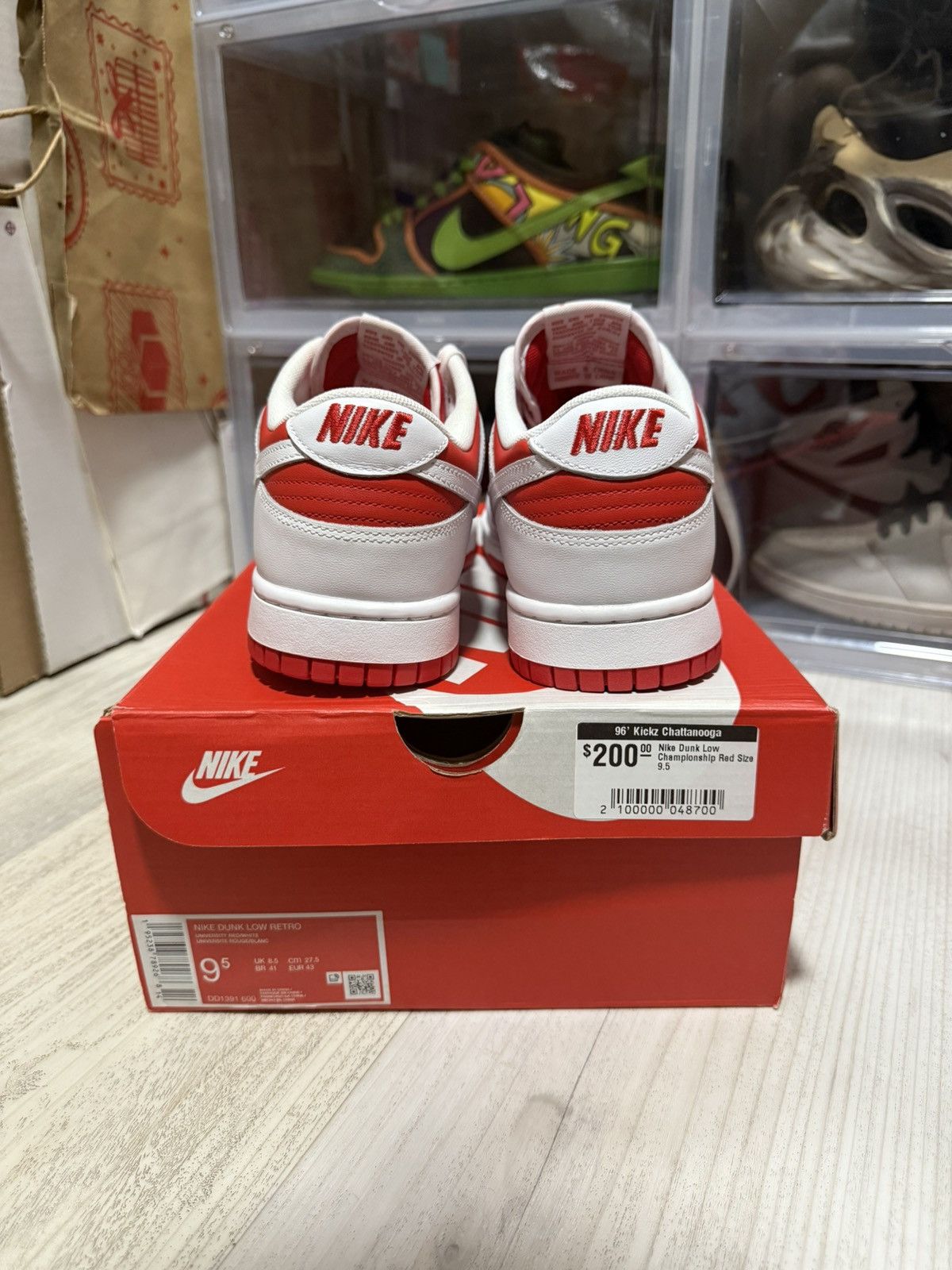 Nike Nike Dunk Low Championship Red Size US 9.5 / EU 42-43 - 5 Thumbnail